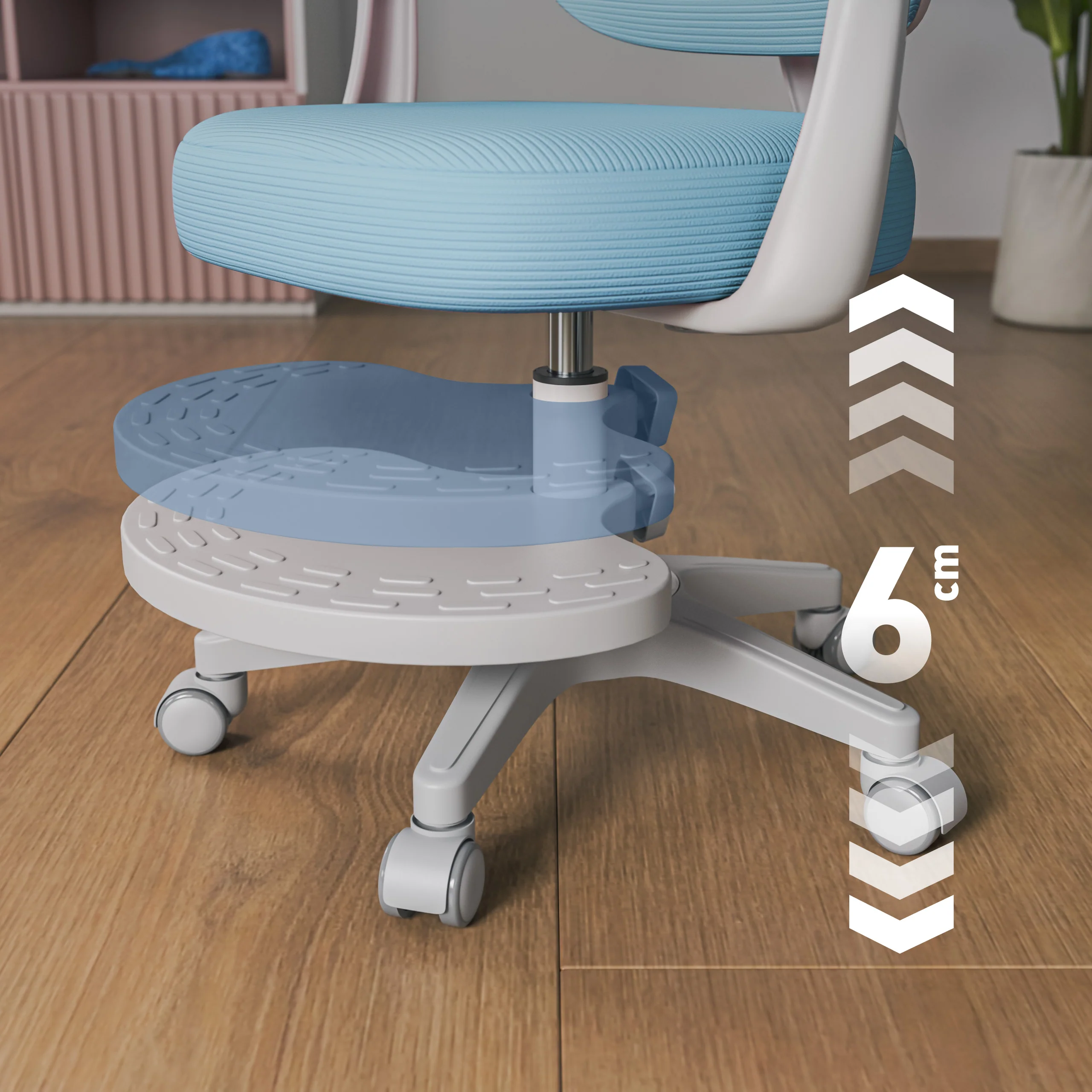 Fotel ergonomiczny dla dzieci Mark Adler Junior 4.4 Blue - Image 7