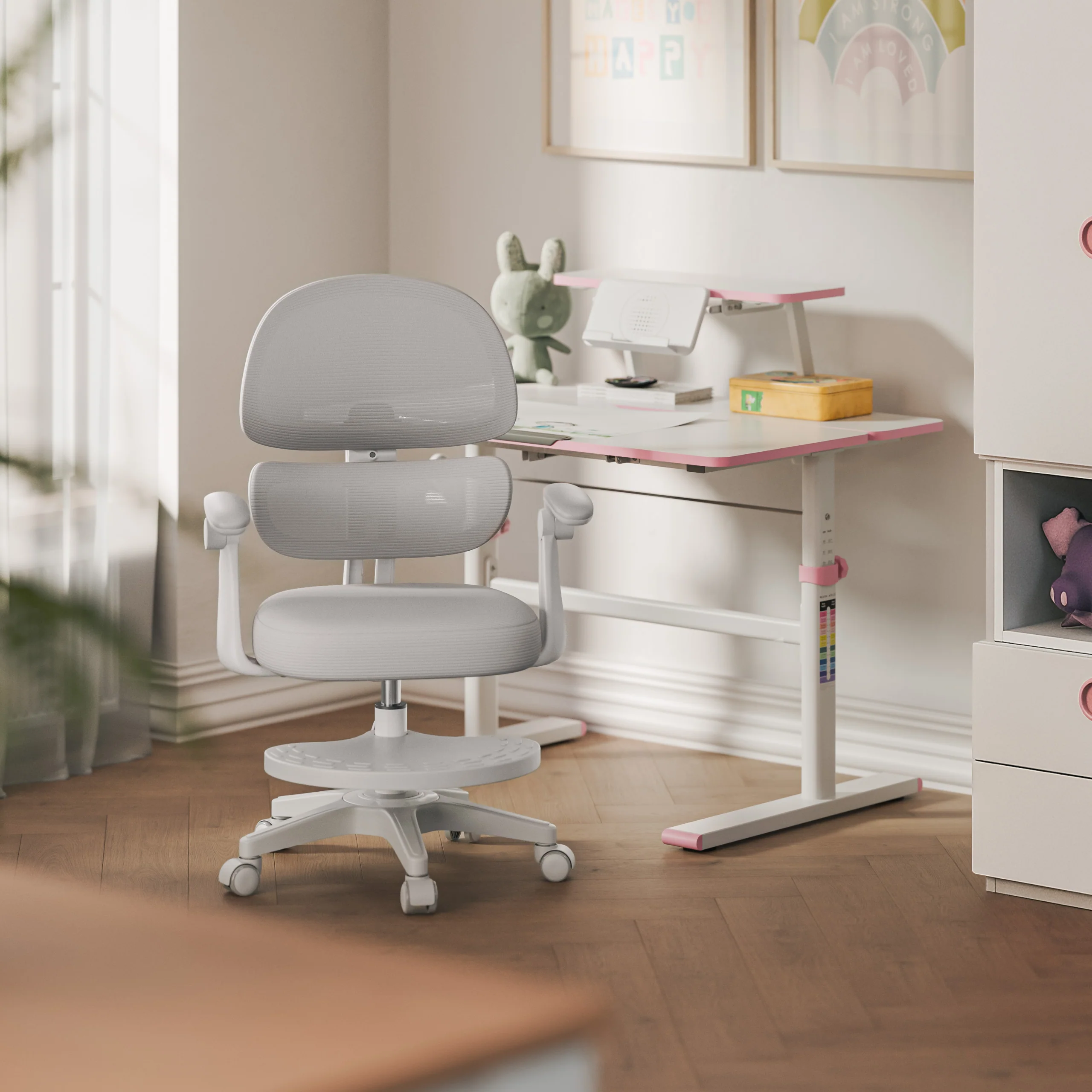 Fotel ergonomiczny dla dzieci Mark Adler Junior 4.4 Grey - Image 10