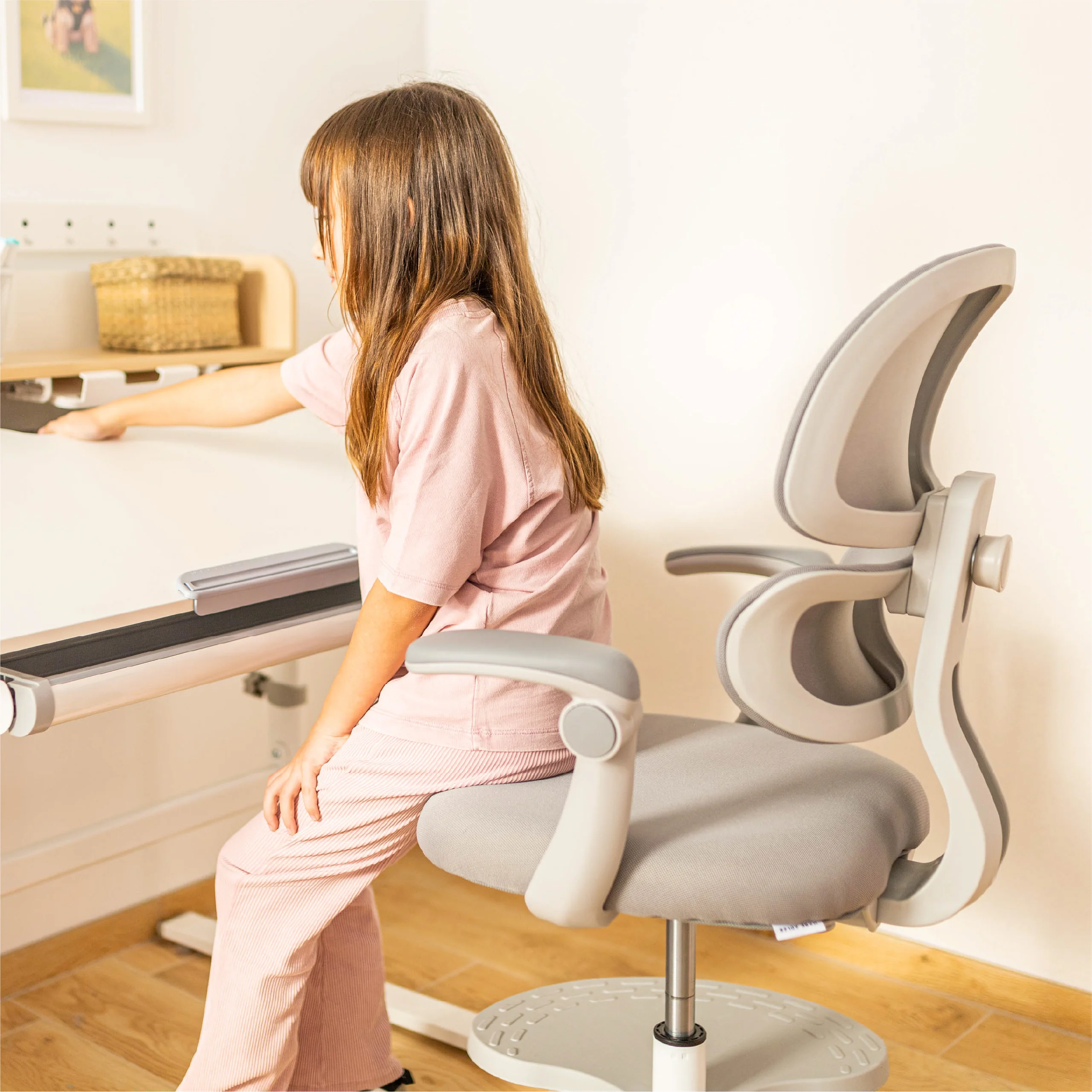 Fotel ergonomiczny dla dzieci Mark Adler Junior 4.4 Grey - Image 2