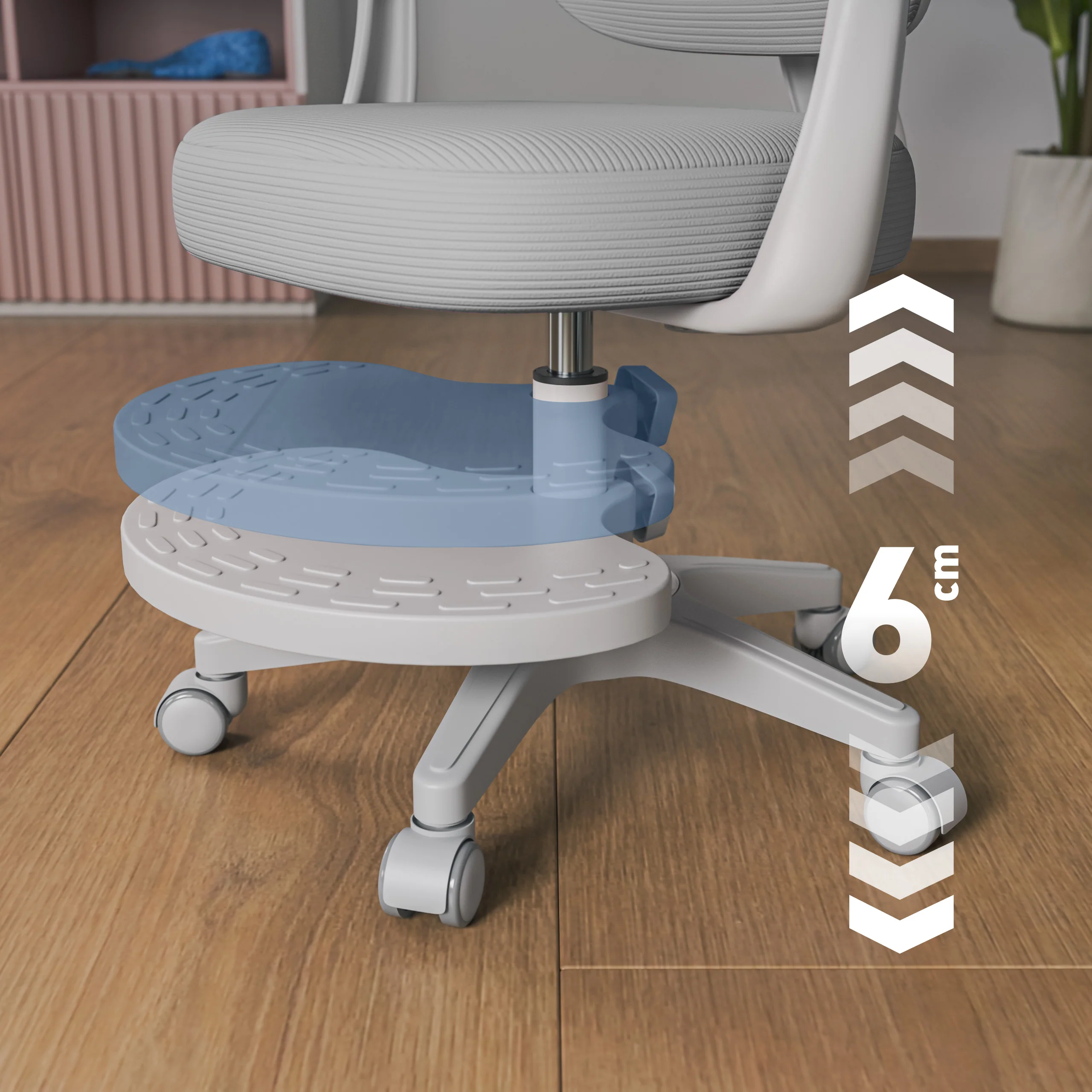 Fotel ergonomiczny dla dzieci Mark Adler Junior 4.4 Grey - Image 6