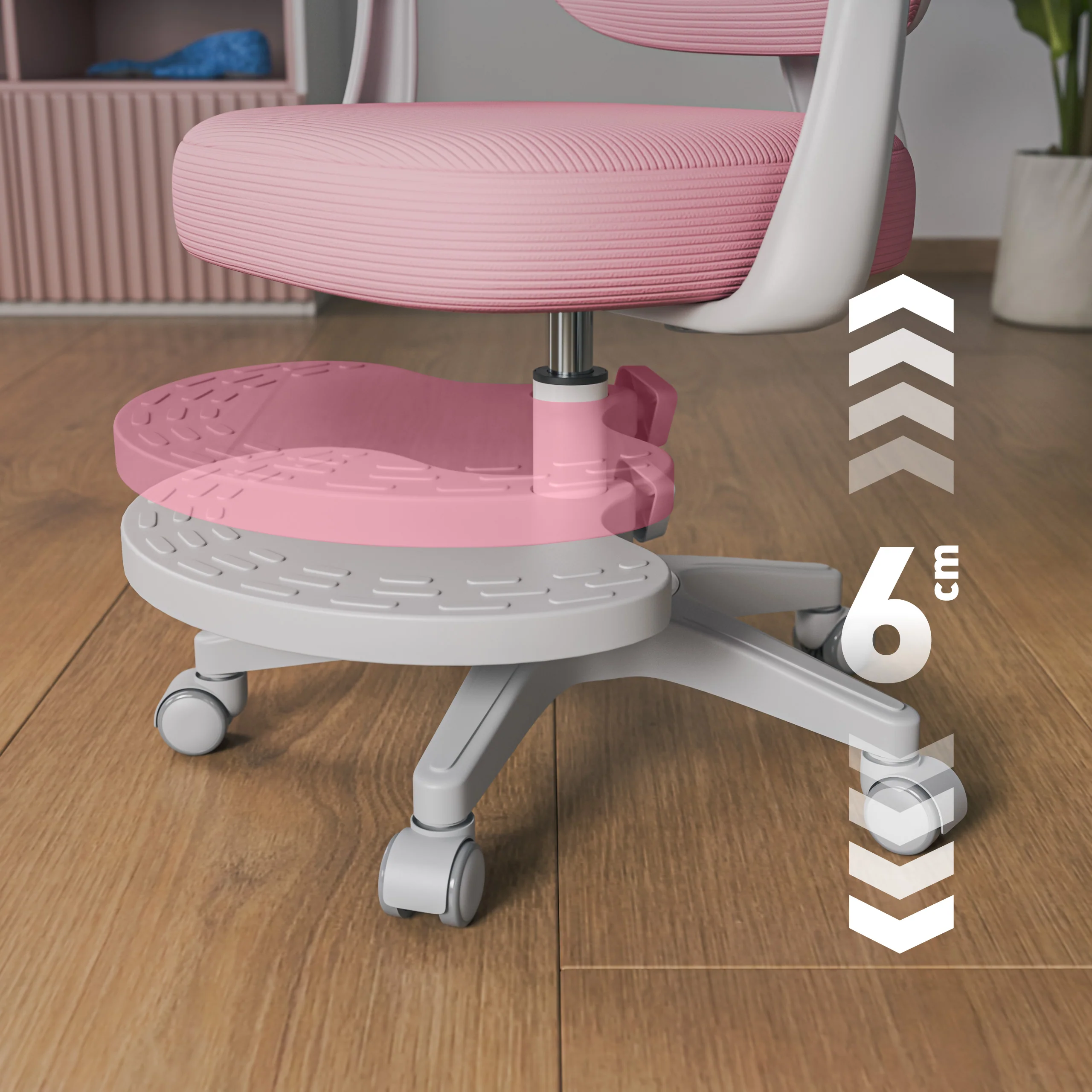 Fotel ergonomiczny dla dzieci Mark Adler Junior 4.4 Pink - Image 6