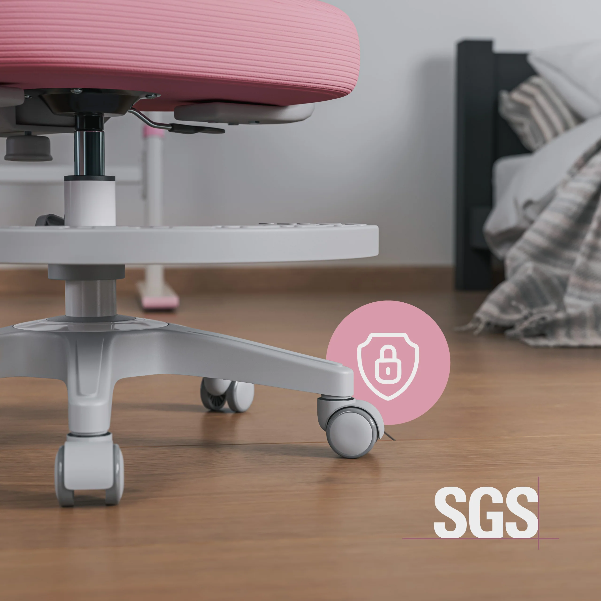 Fotel ergonomiczny dla dzieci Mark Adler Junior 4.4 Pink - Image 7