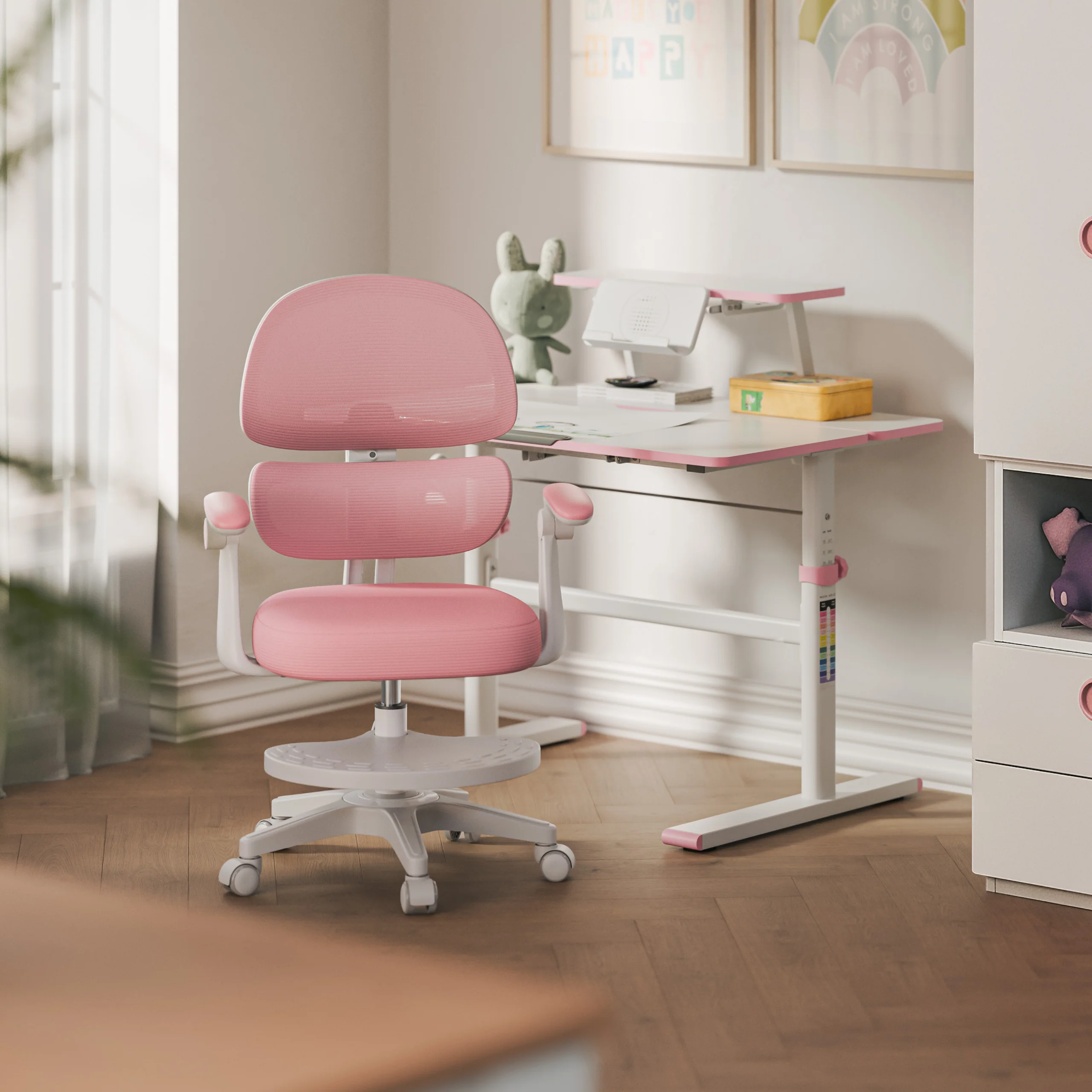 Fotel ergonomiczny dla dzieci Mark Adler Junior 4.4 Pink - Image 9