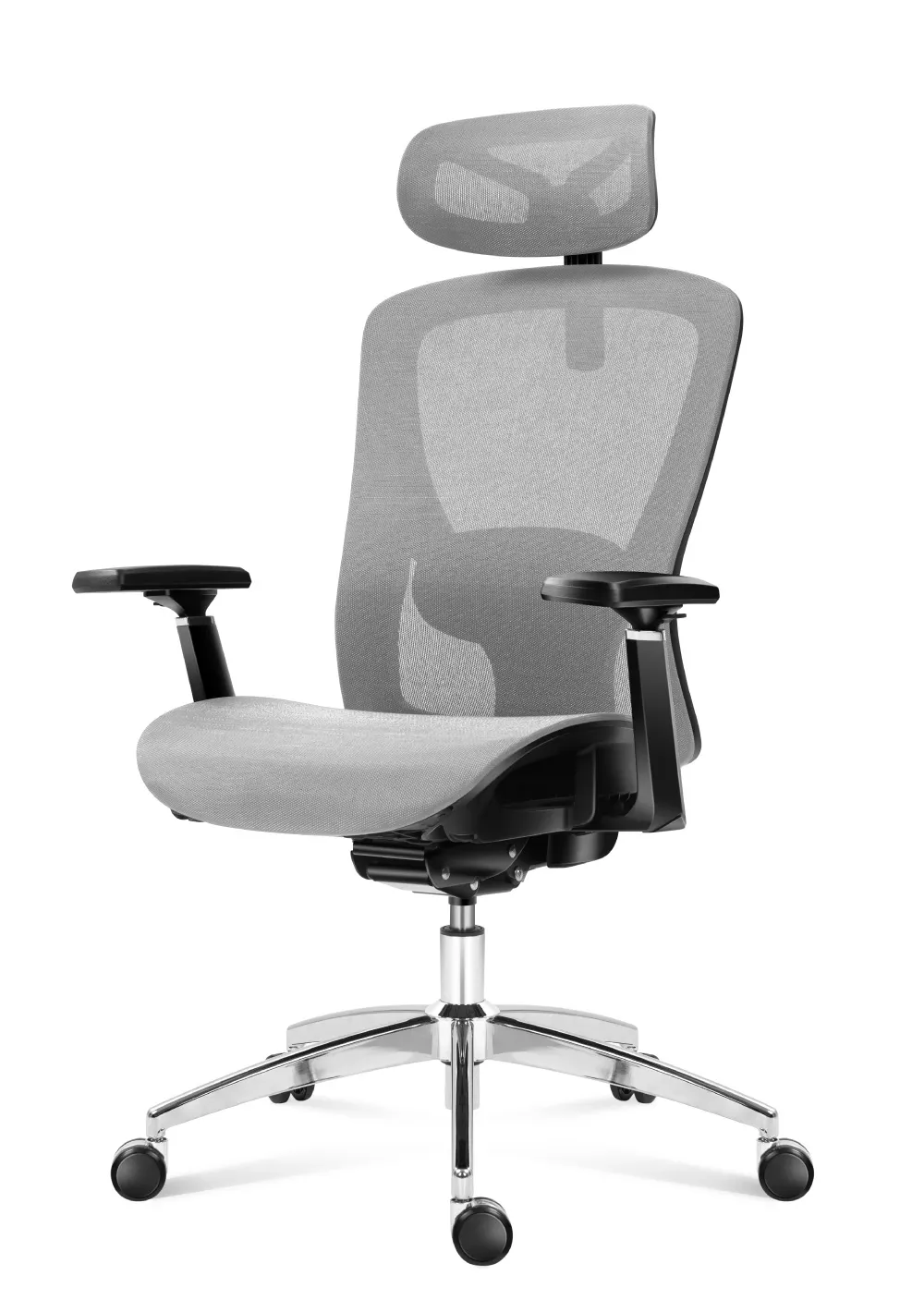 Fotel ergonomiczny Mark Adler Expert 5.3 Grey Mesh - Image 8