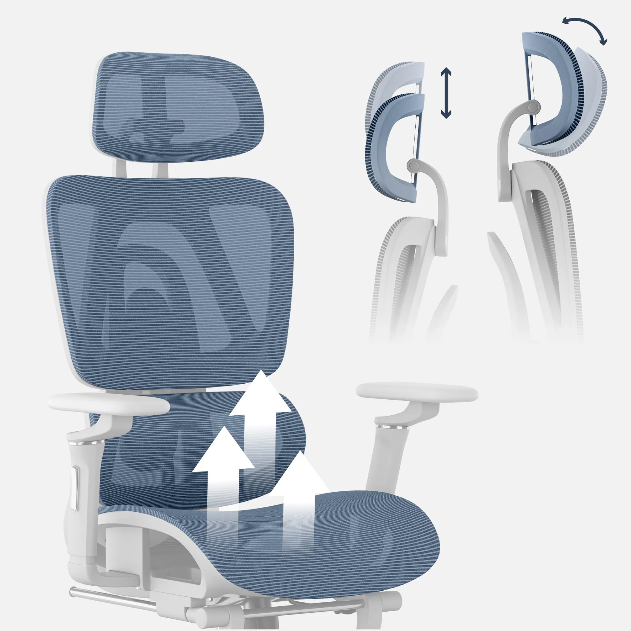 Fotel ergonomiczny Mark Adler Expert 7.9 Grey - Image 7