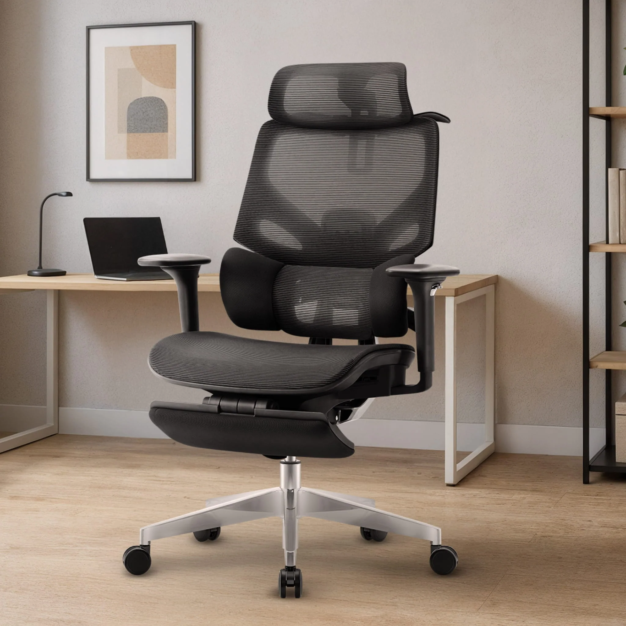 Fotel ergonomiczny Mark Adler Expert 8.7 Black Mesh - Image 12
