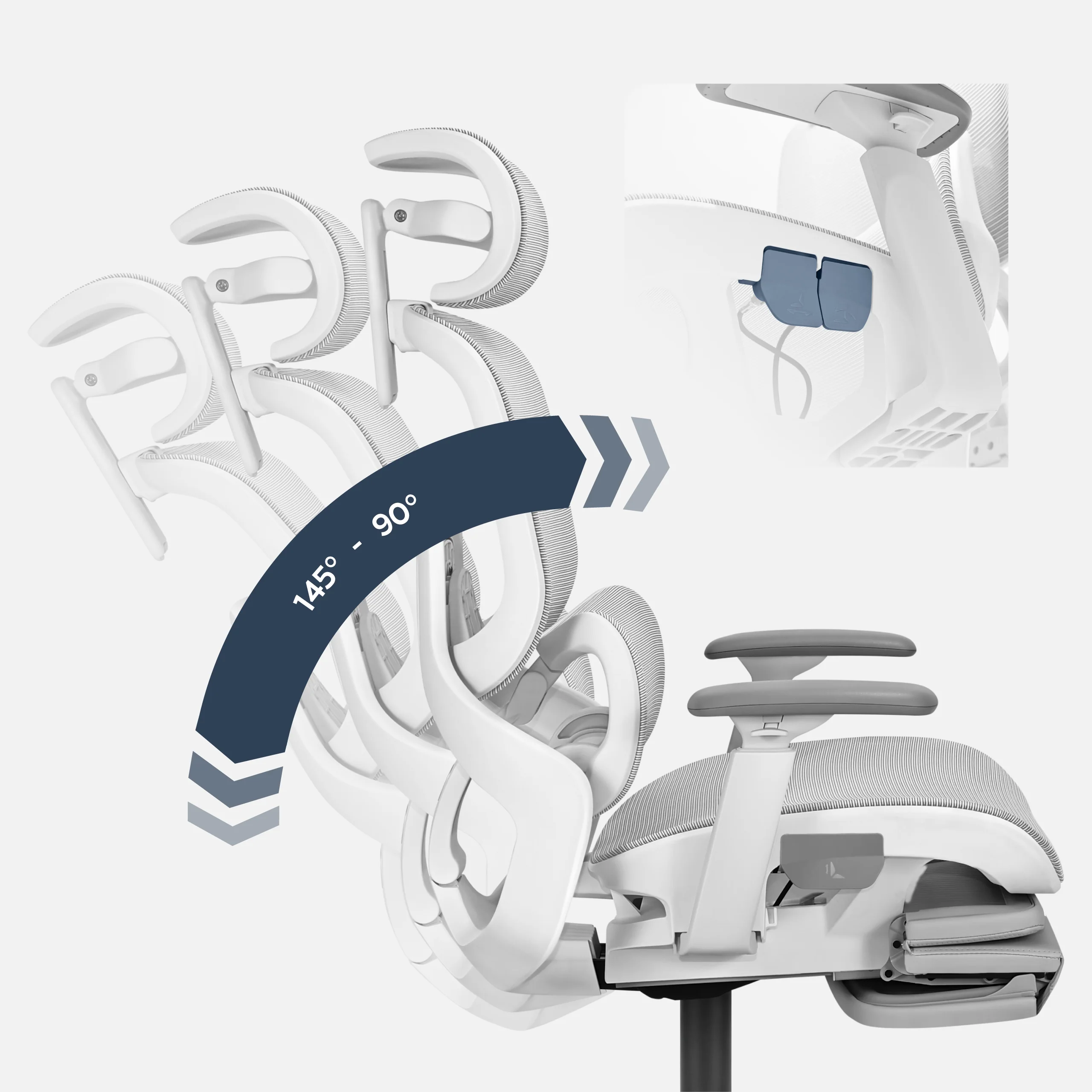 Fotel ergonomiczny Mark Adler Expert 9.3 Grey - Image 5