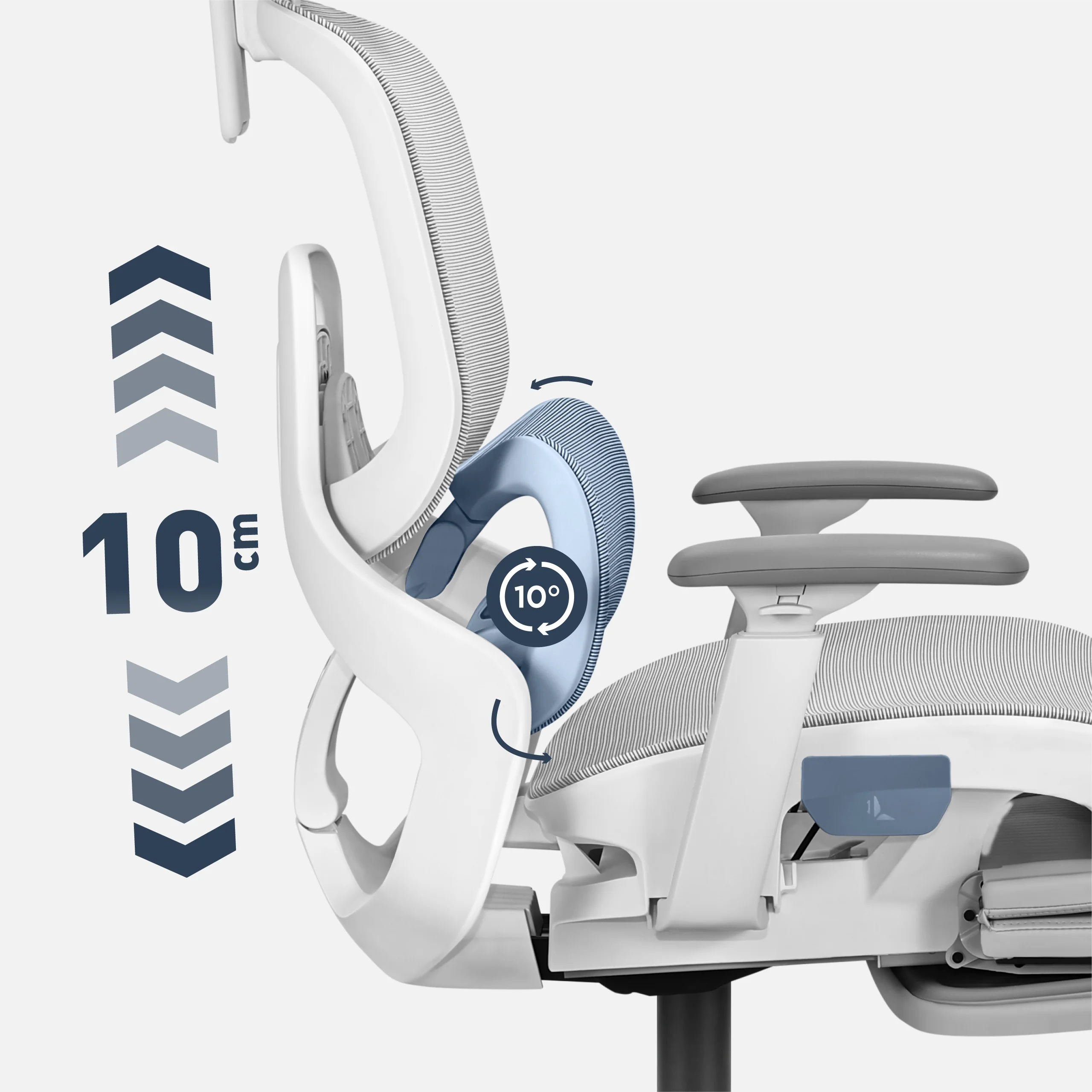 Fotel ergonomiczny Mark Adler Expert 9.3 Grey OUTLET - Image 6
