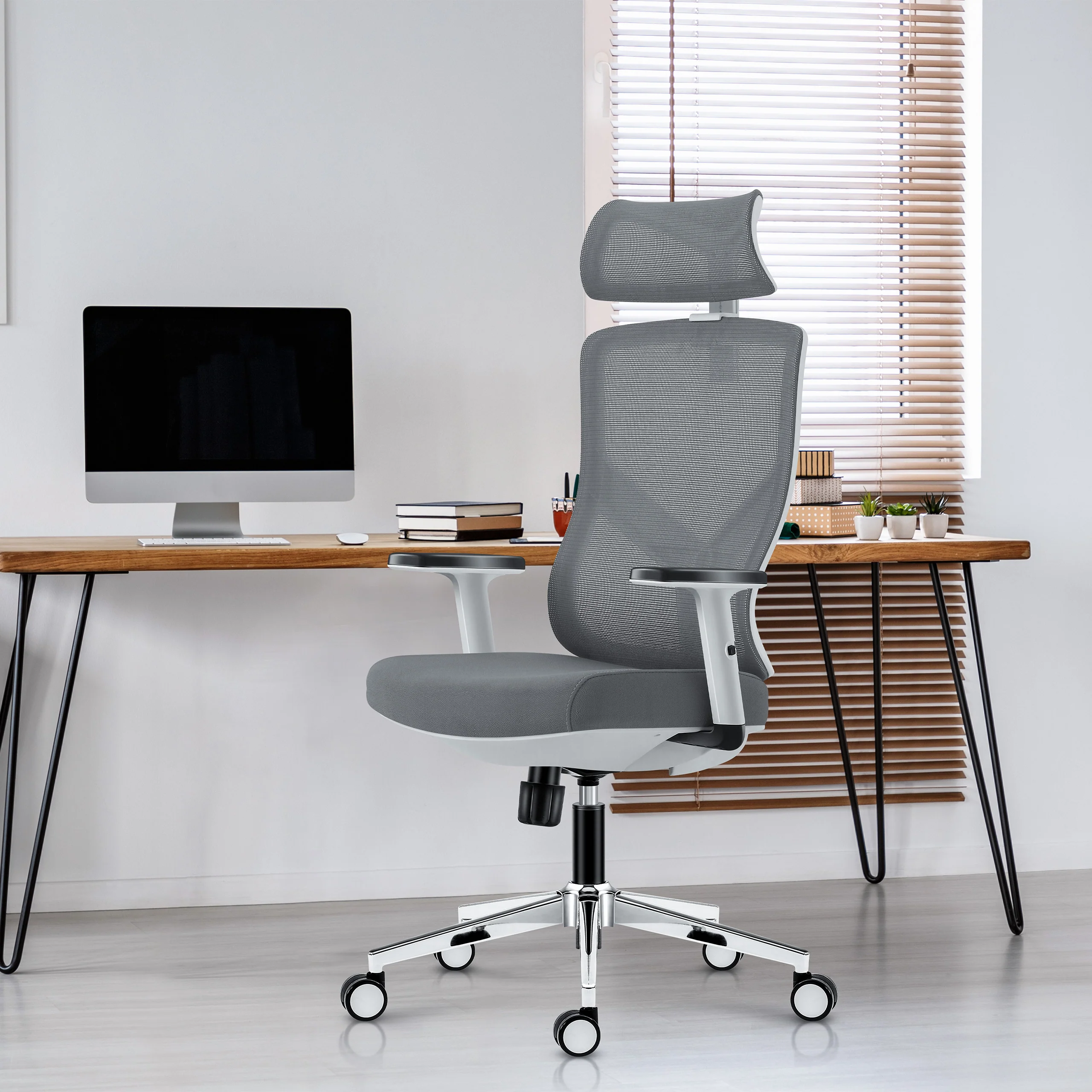 Fotel ergonomiczny Mark Adler Manager 3.3 White - Image 4