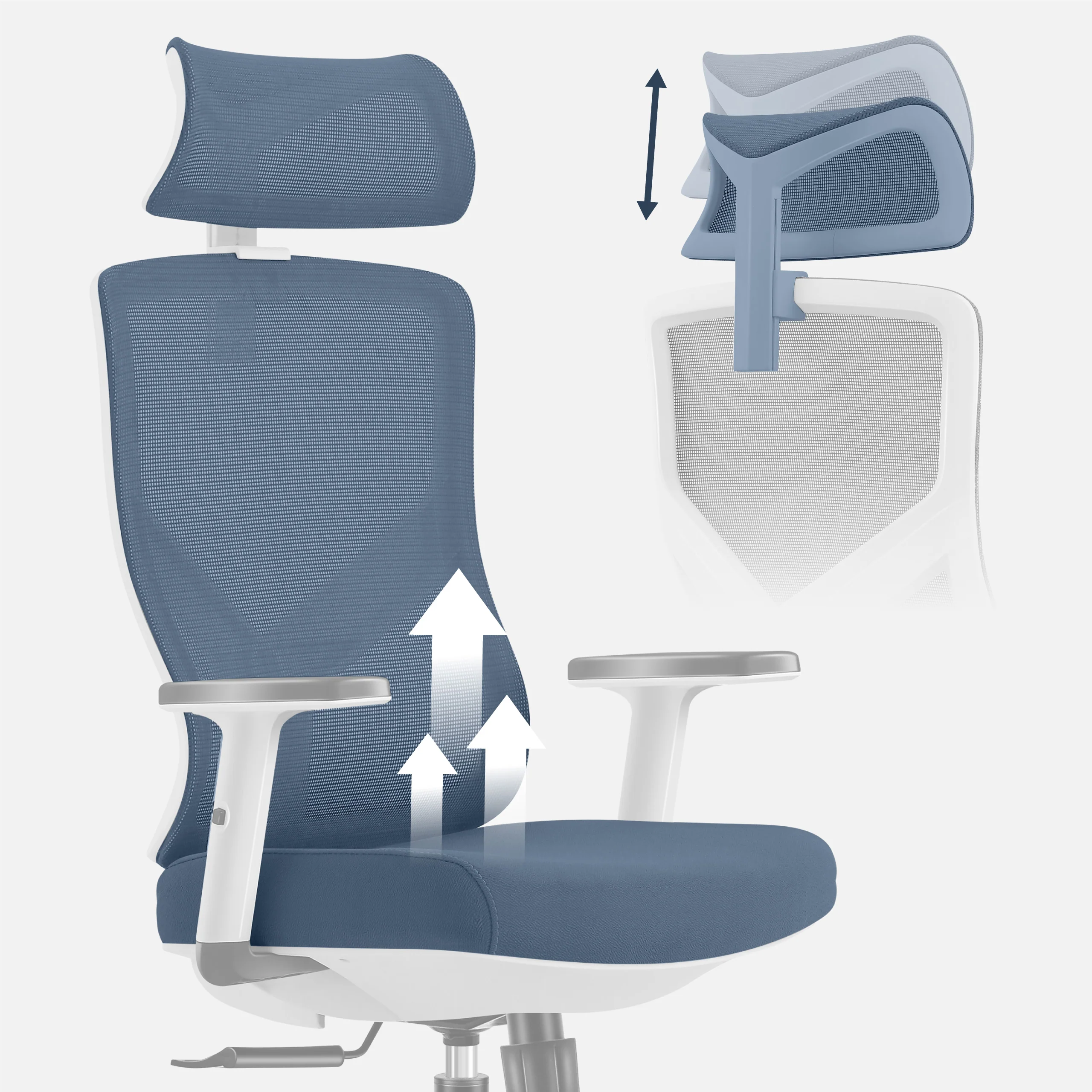 Fotel ergonomiczny Mark Adler Manager 3.3 White - Image 5