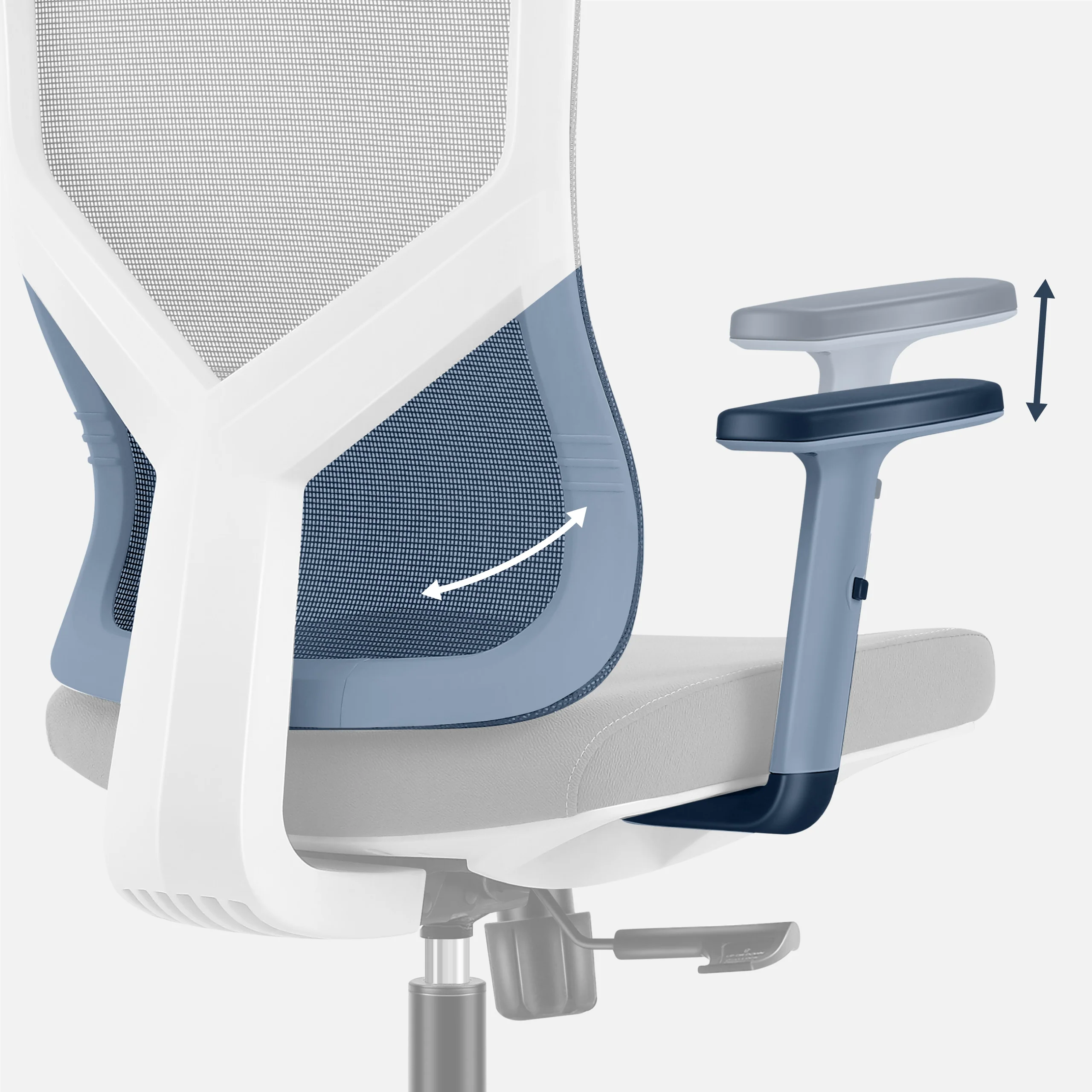 Fotel ergonomiczny Mark Adler Manager 3.3 White - Image 7