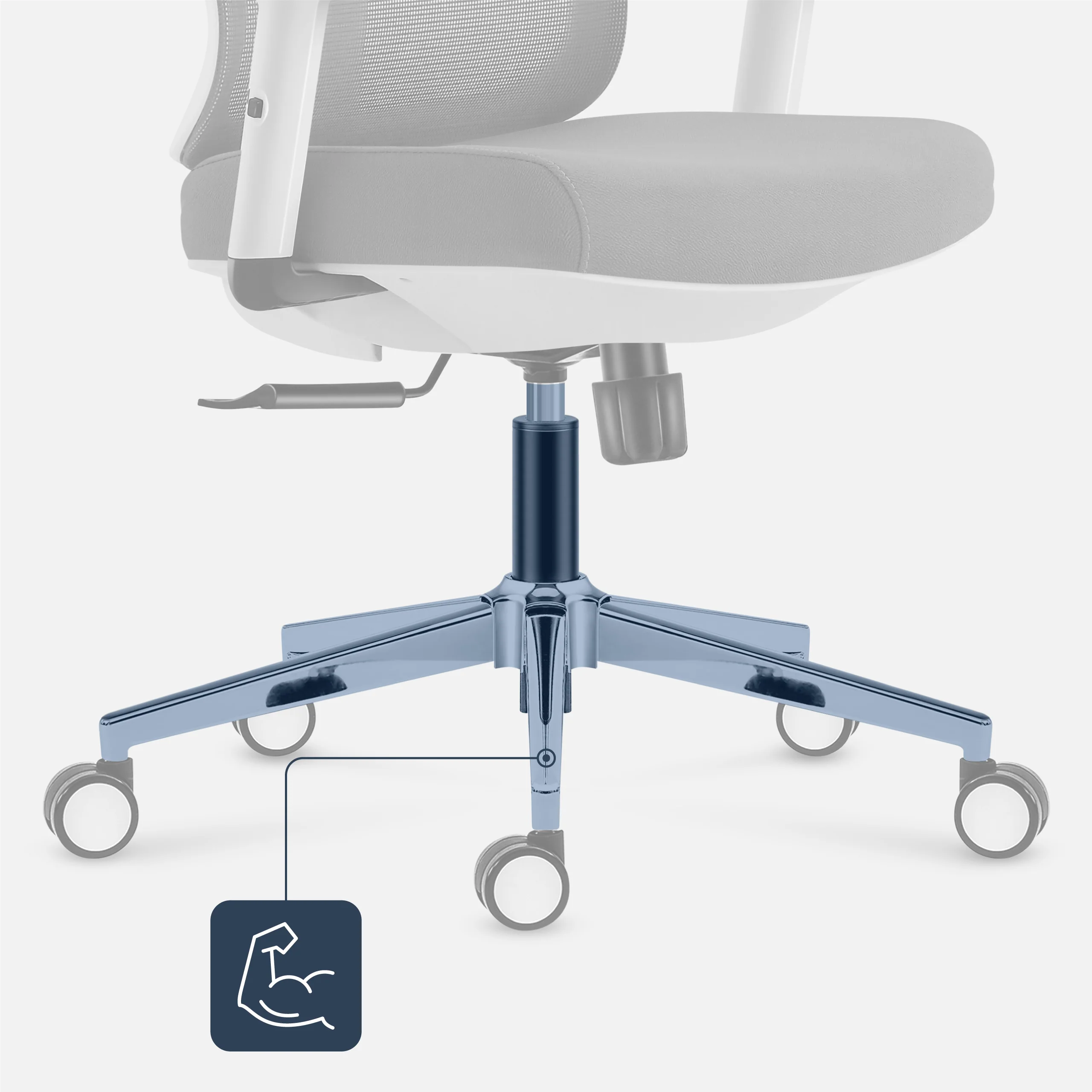 Fotel ergonomiczny Mark Adler Manager 3.3 White - Image 8