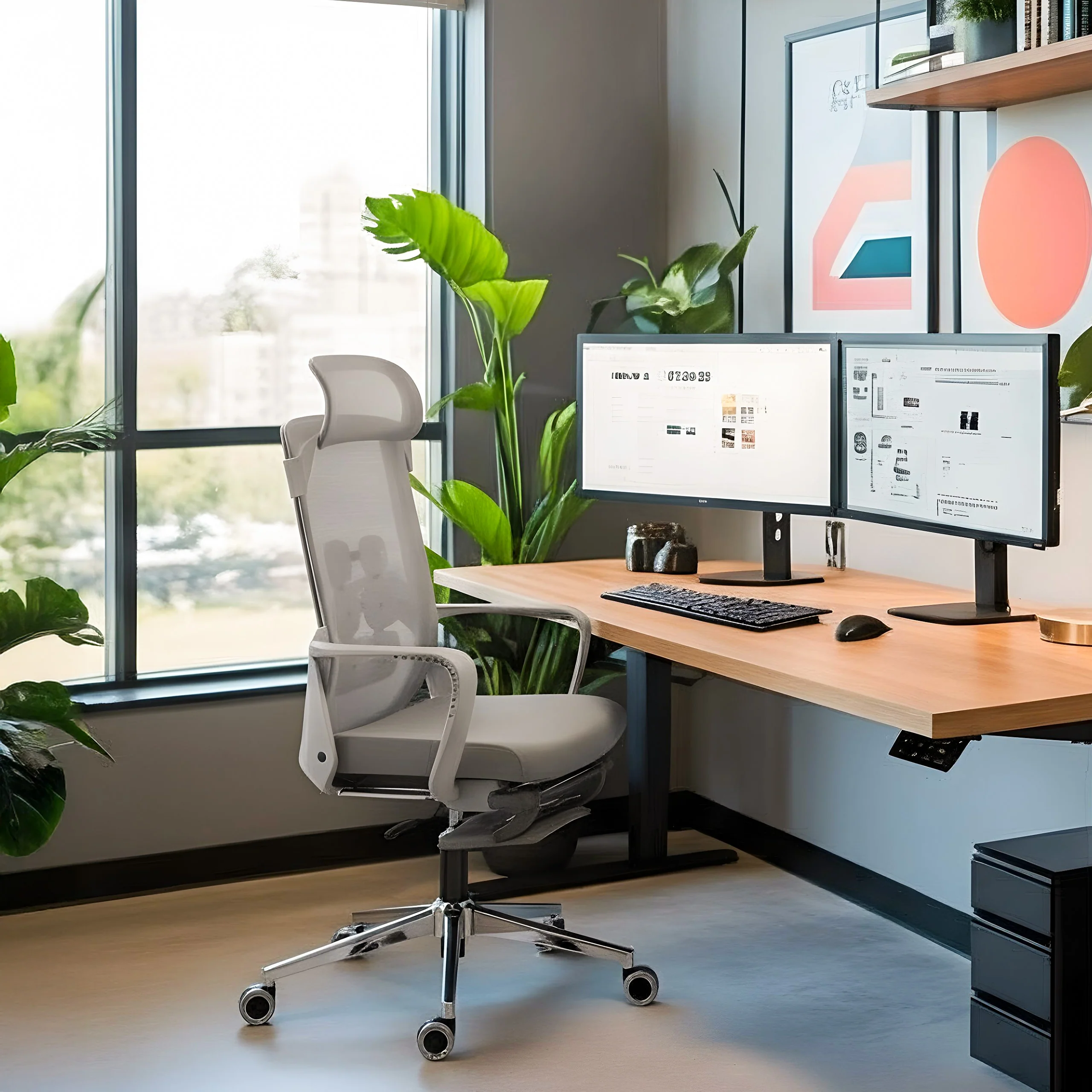 Fotel ergonomiczny Mark Adler Manager 3.6 Grey - Image 3