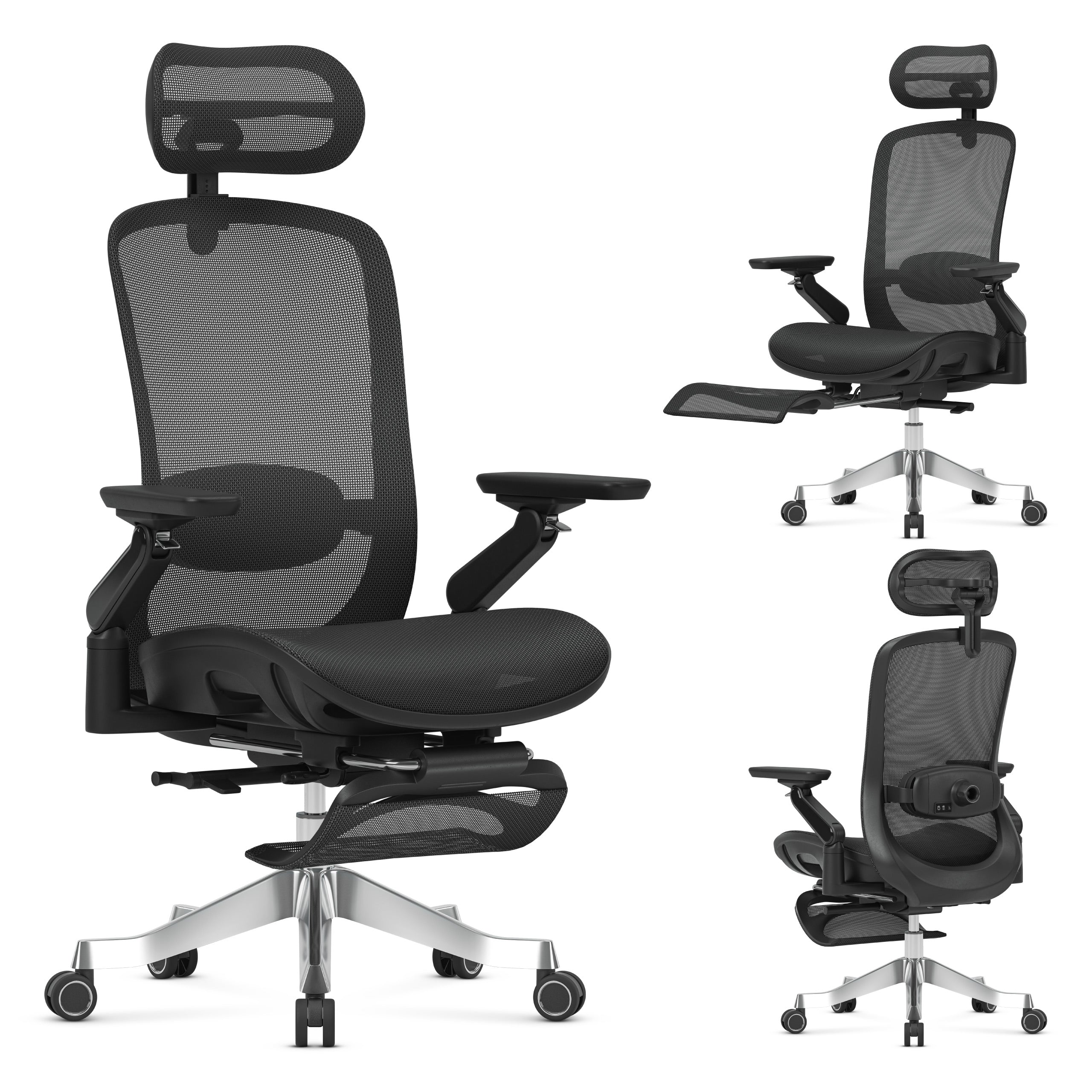 Fotel ergonomiczny z masażem Mark Adler Leadpro 8.7 Black - Image 13
