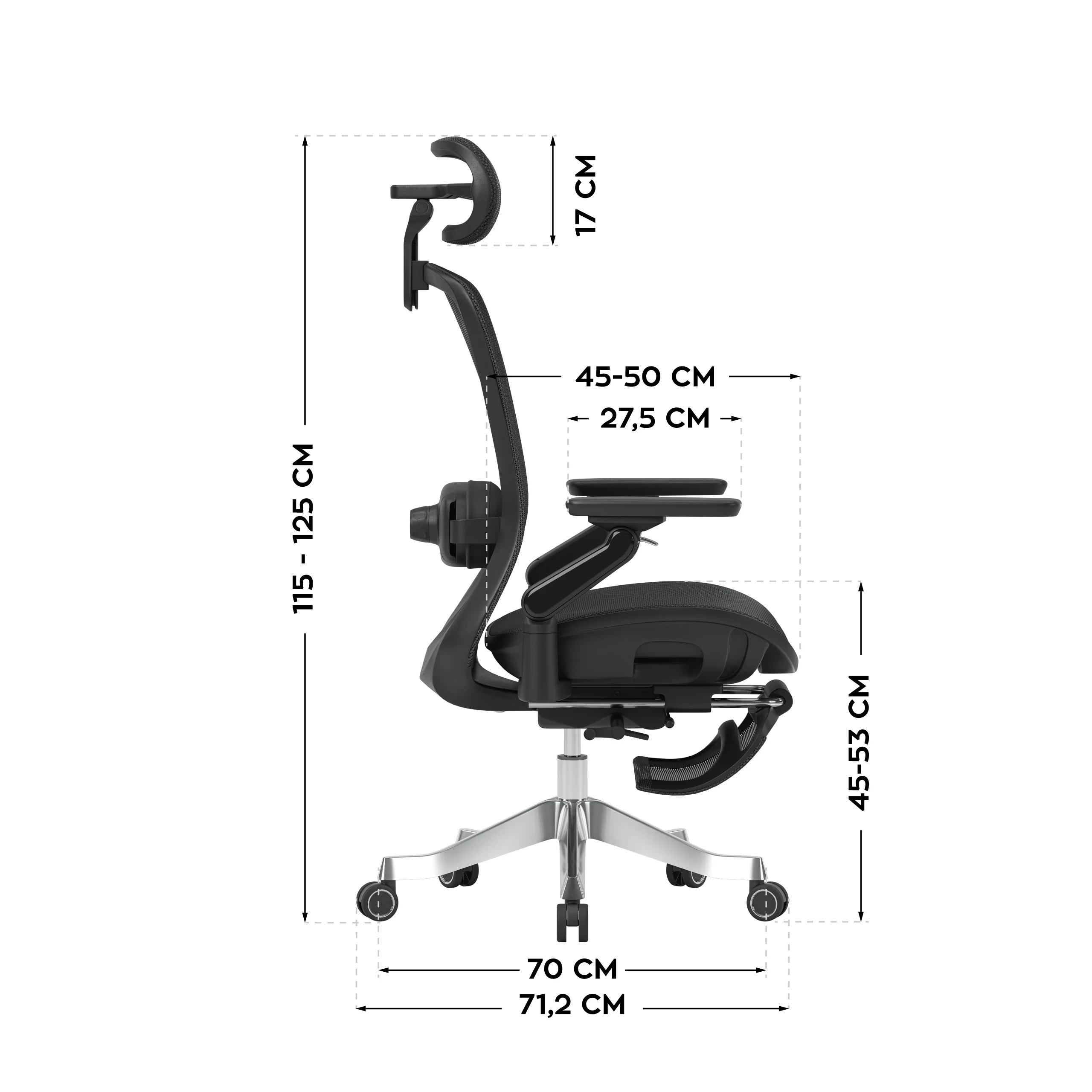 Fotel ergonomiczny z masażem Mark Adler Leadpro 8.7 Black - Image 15