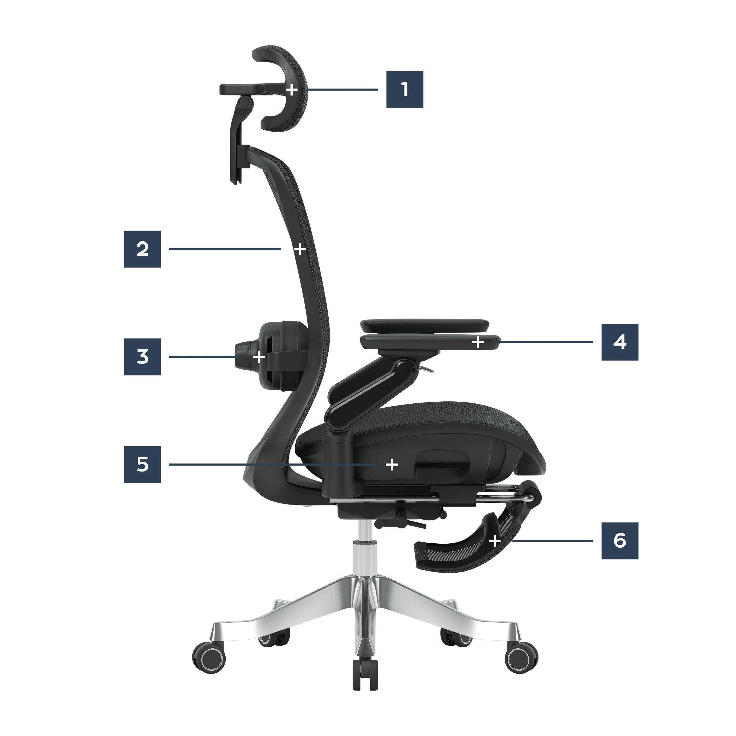 Fotel ergonomiczny z masażem Mark Adler Leadpro 8.7 Black - Image 19