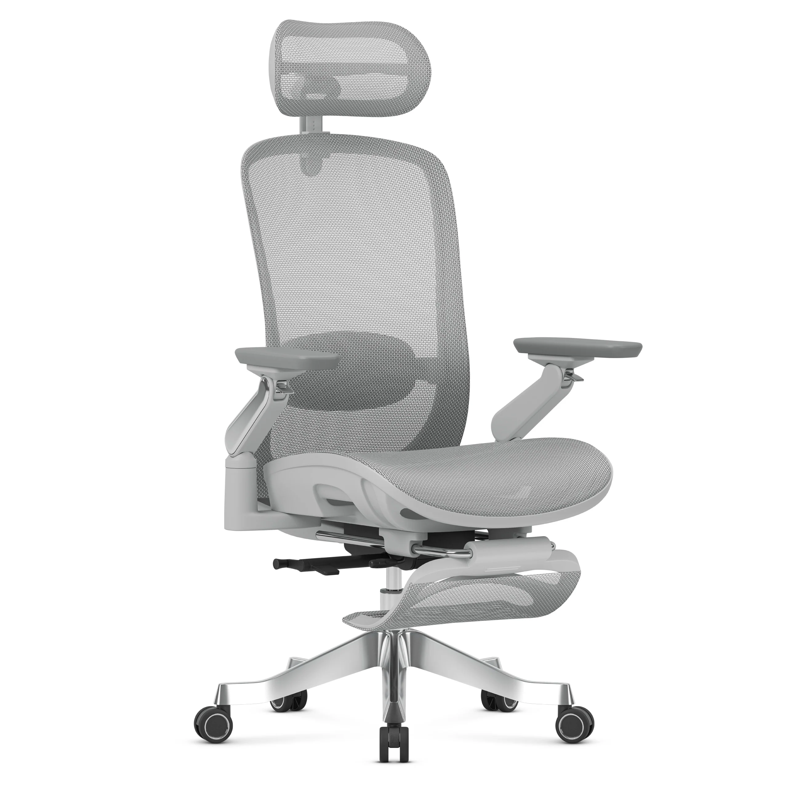 Fotel ergonomiczny z masażem Mark Adler Leadpro 8.7 Grey - Image 10