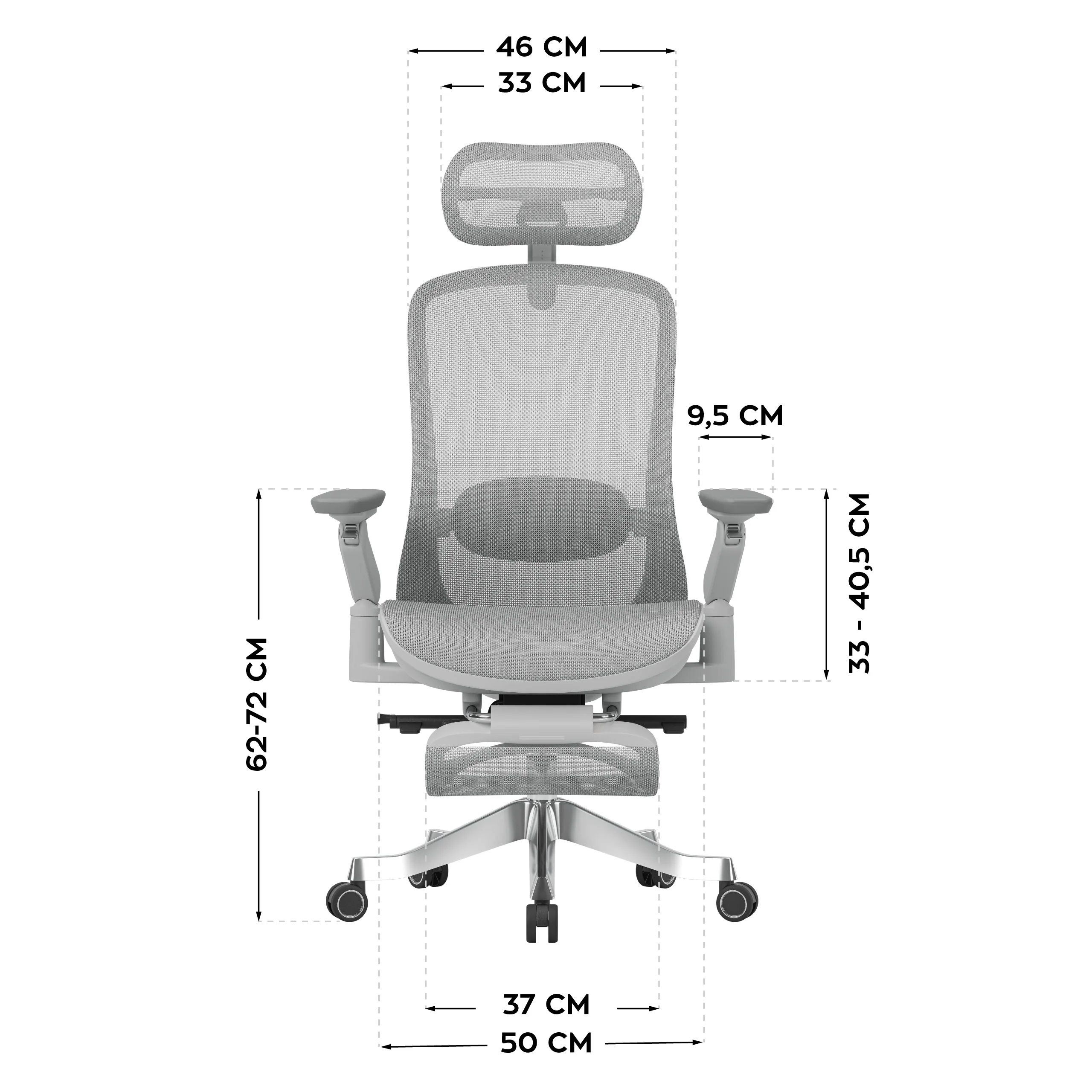 Fotel ergonomiczny z masażem Mark Adler Leadpro 8.7 Grey - Image 15