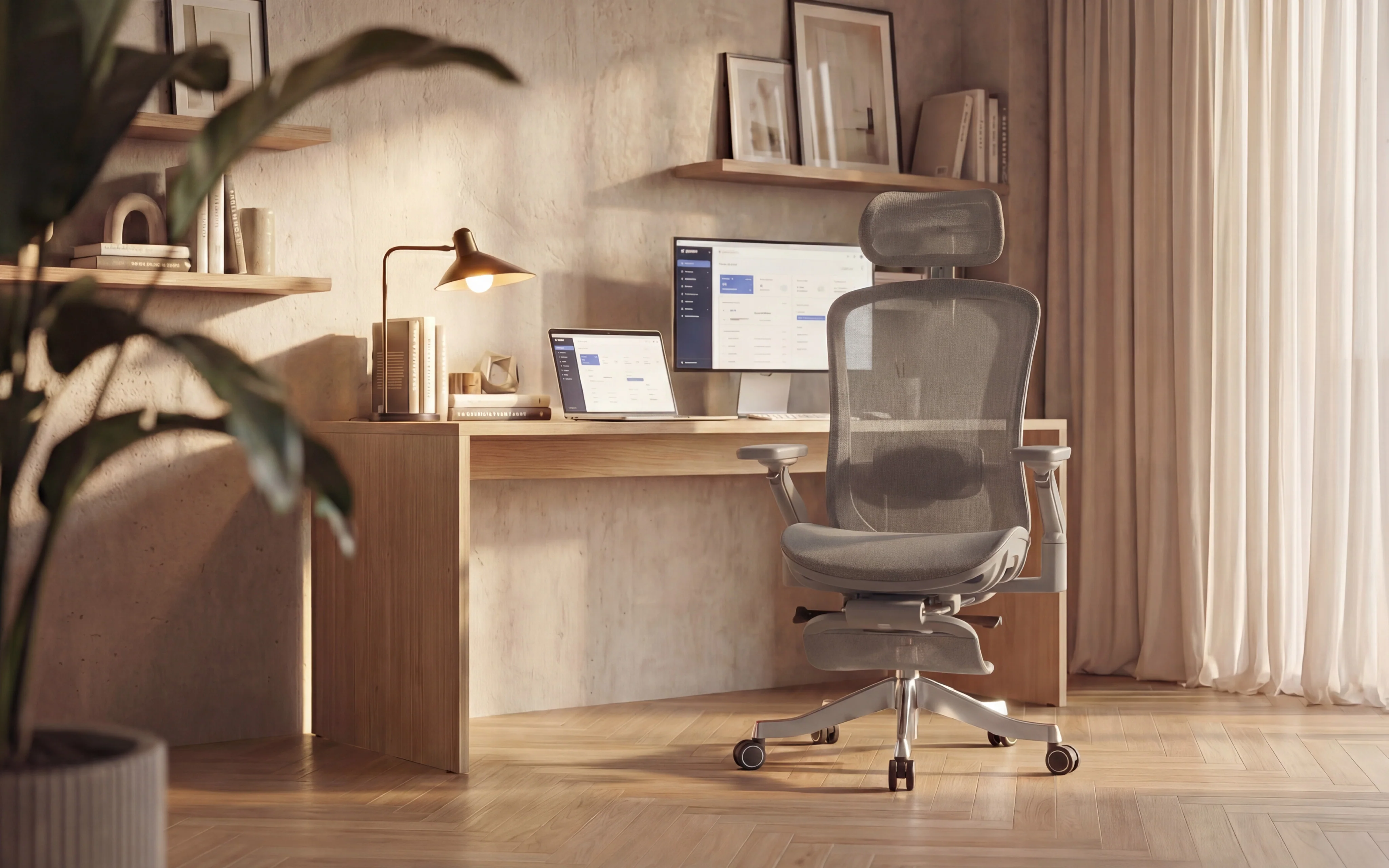 Fotel ergonomiczny z masażem Mark Adler Leadpro 8.7 Grey - Image 20