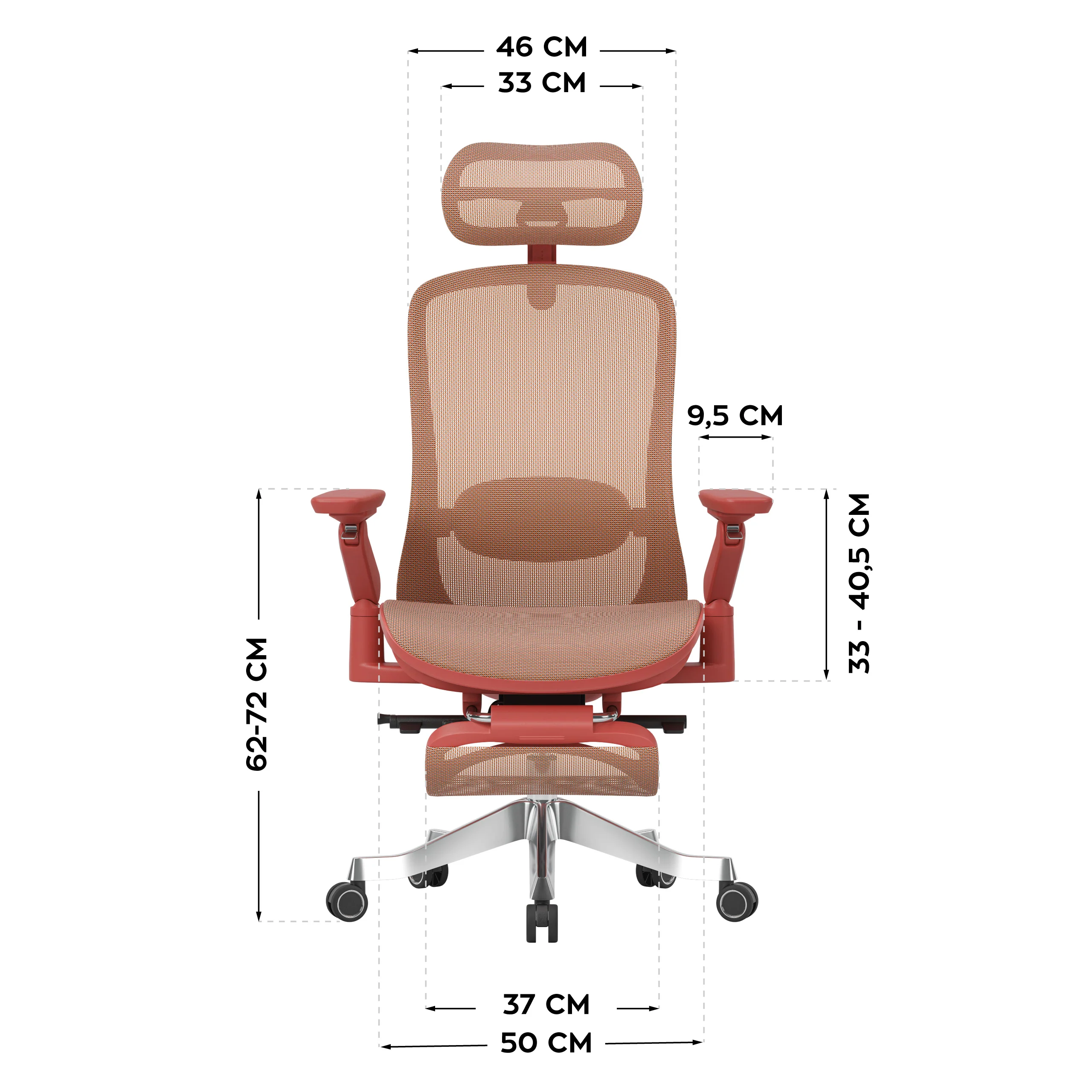 Fotel ergonomiczny z masażem Mark Adler Leadpro 8.7 Red - Image 13
