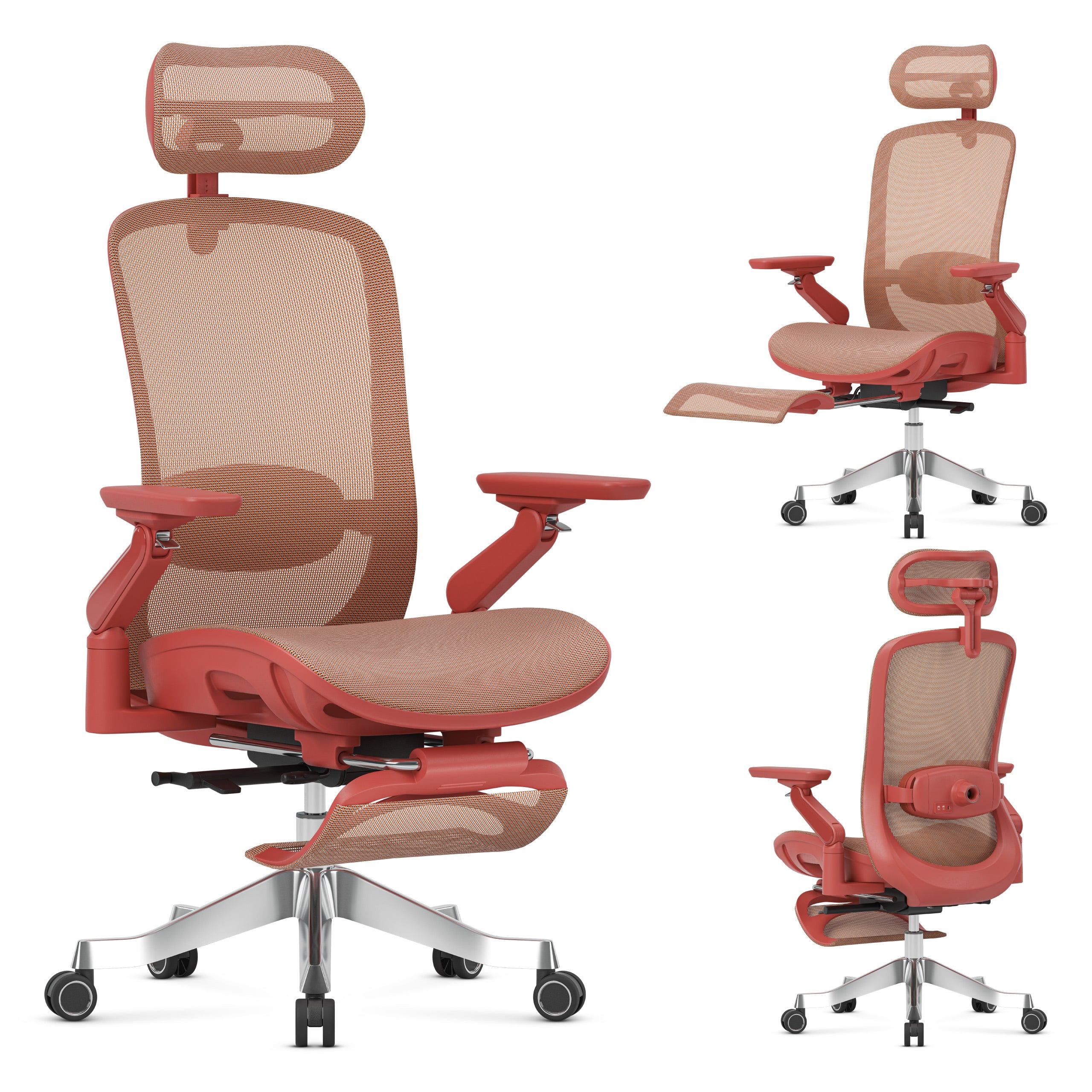 Fotel ergonomiczny z masażem Mark Adler Leadpro 8.7 Red - Image 14