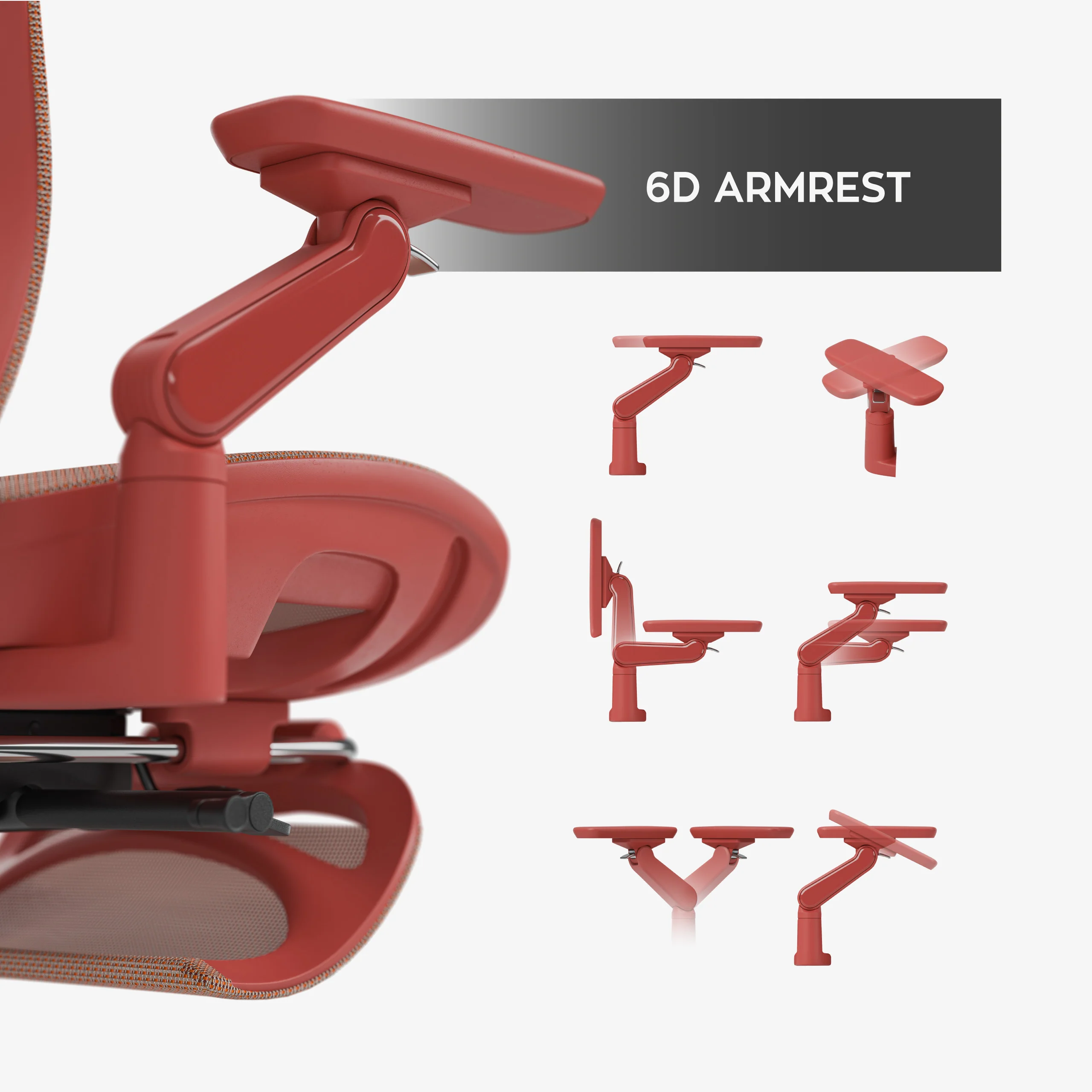 Fotel ergonomiczny z masażem Mark Adler Leadpro 8.7 Red - Image 9