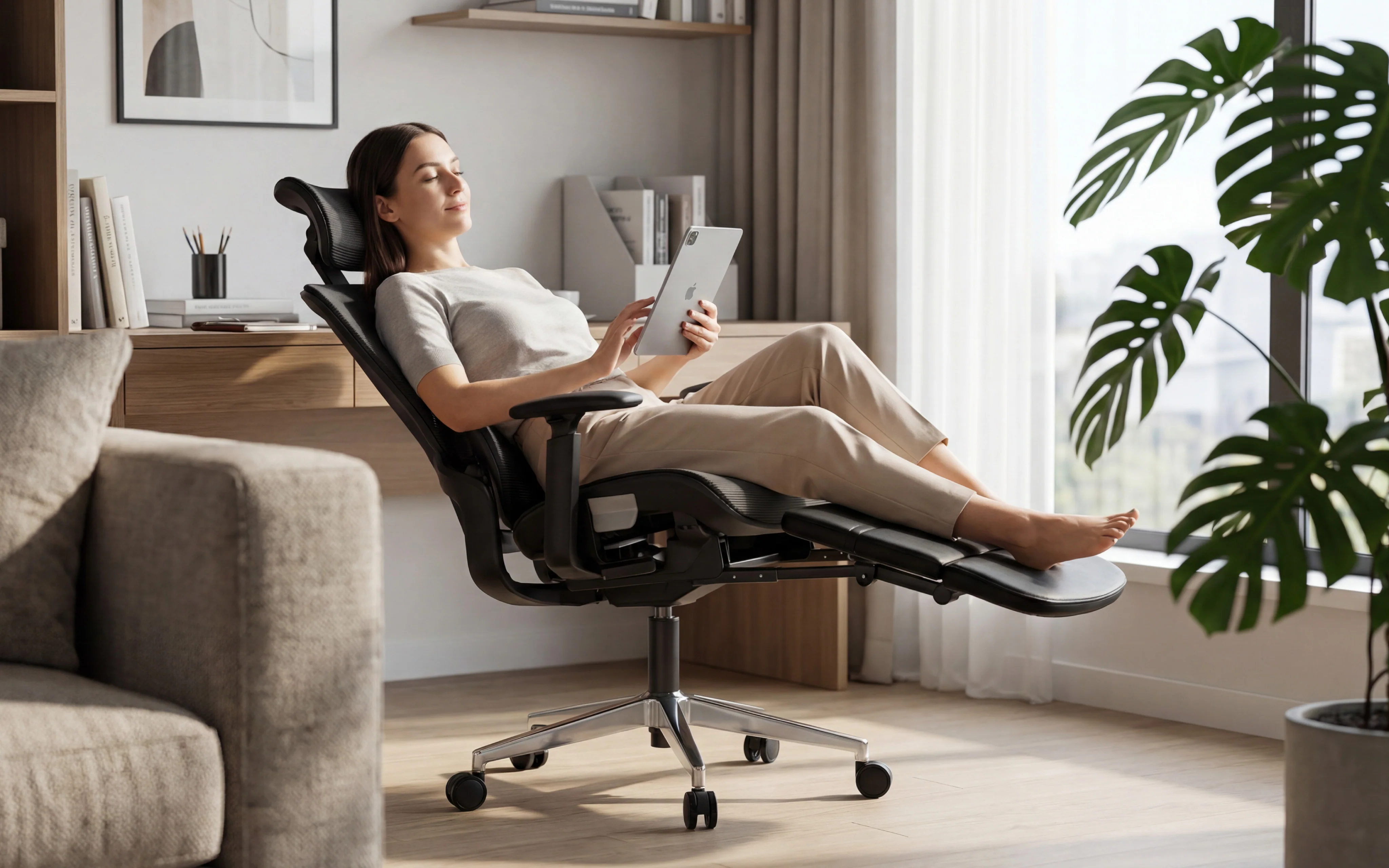 Fotel ergonomiczny z podnóżkiem Mark Adler Expert 9.3 Black - Image 18