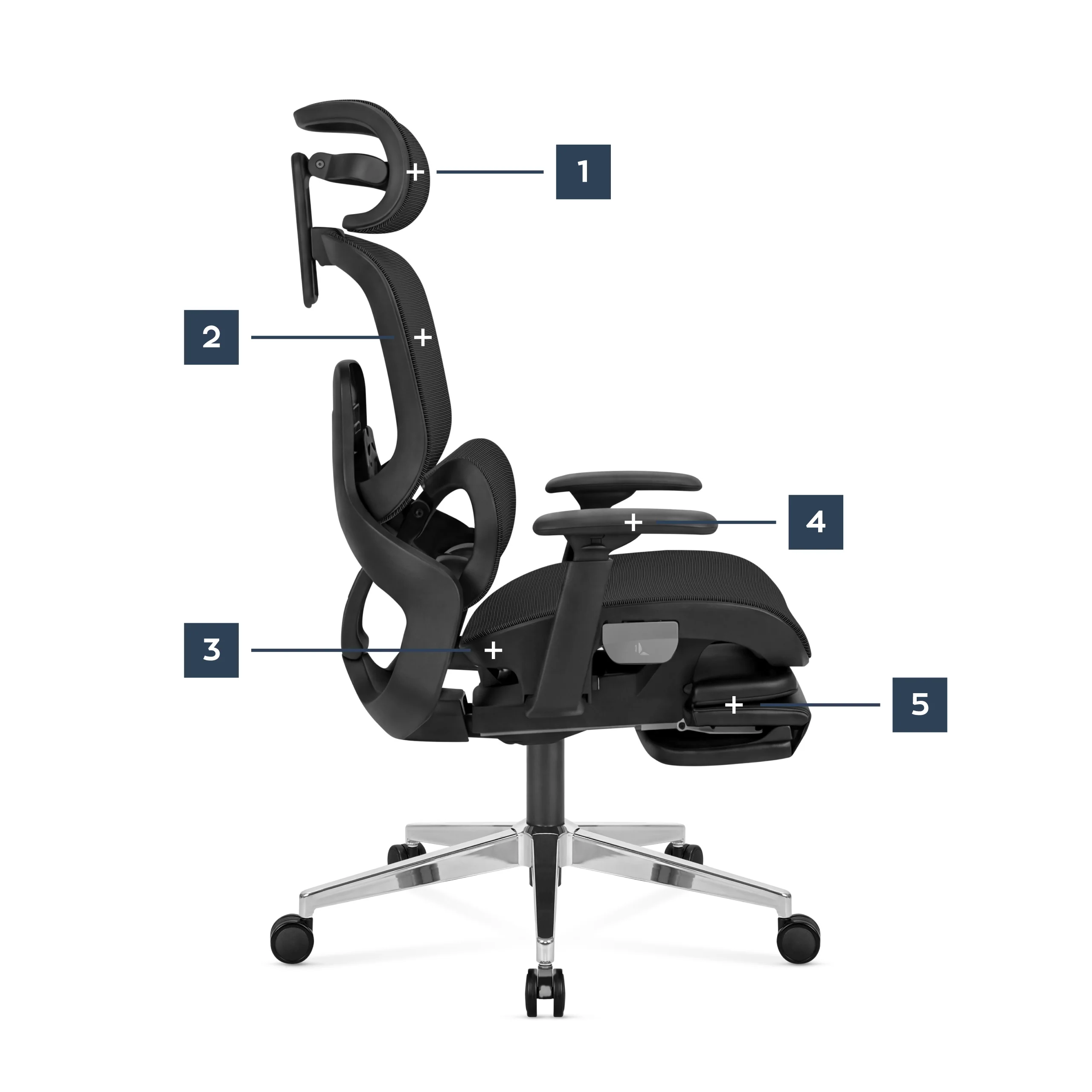 Fotel ergonomiczny z podnóżkiem Mark Adler Expert 9.3 Black - Image 21