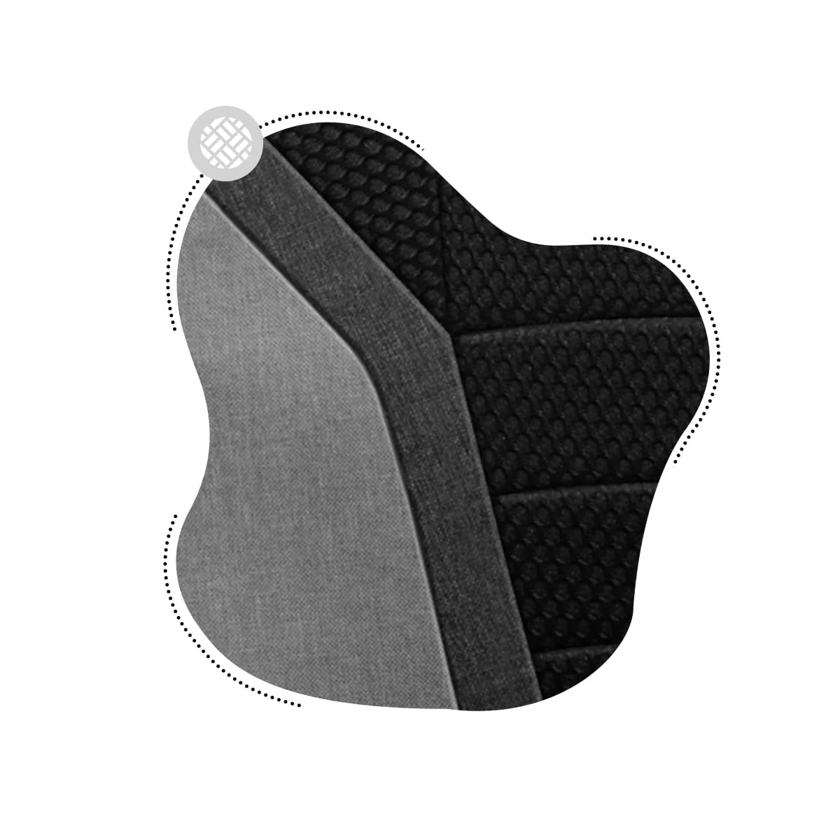 Fotel Gamingowy dla dziecka HUZARO RANGER 1.0 Grey Mesh OUTLET - Image 10