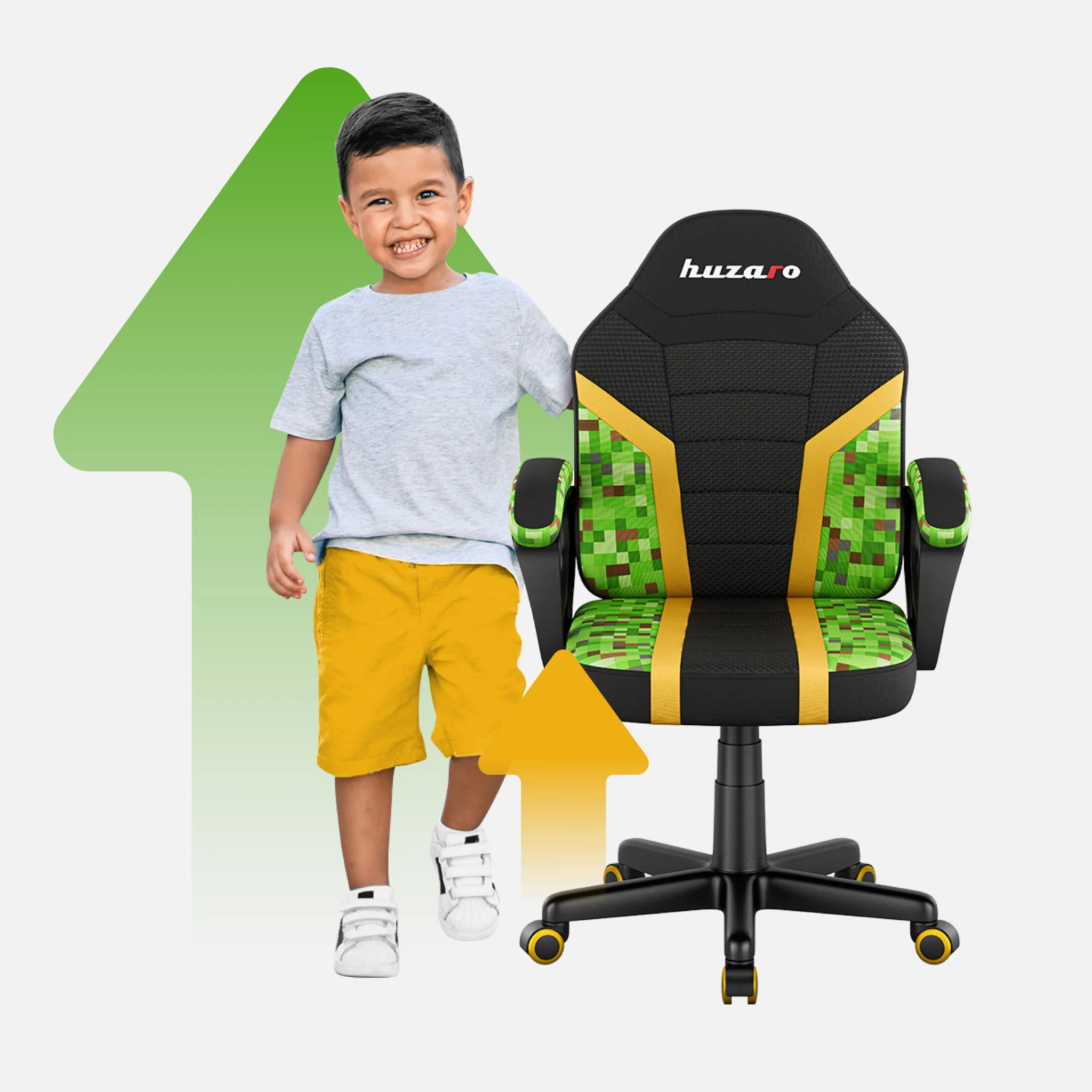 Fotel Gamingowy dla dziecka Huzaro RANGER 1.0 Pixel Mesh - Image 6