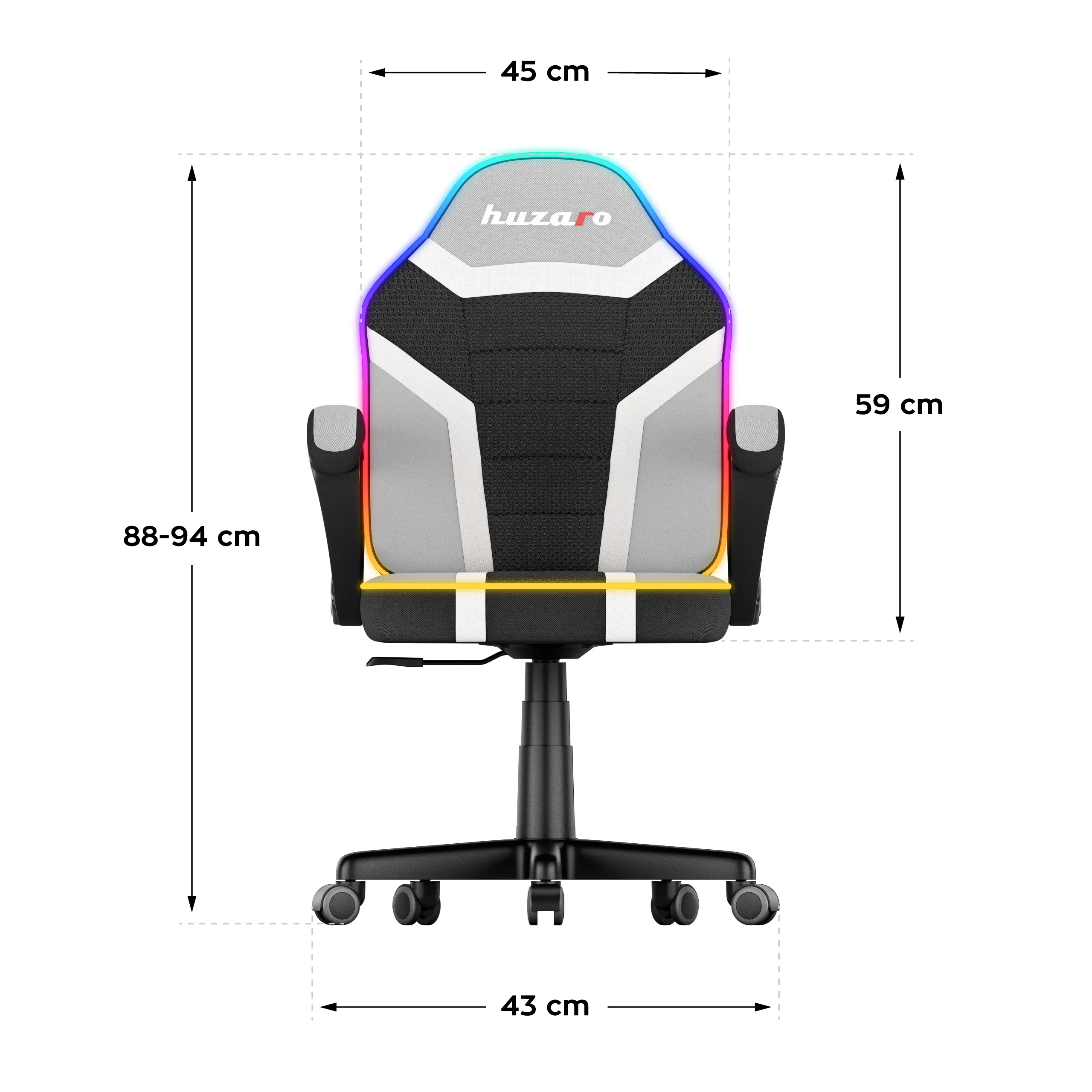 Fotel gamingowy dla dziecka Huzaro Ranger 1.0 RGB - Image 18