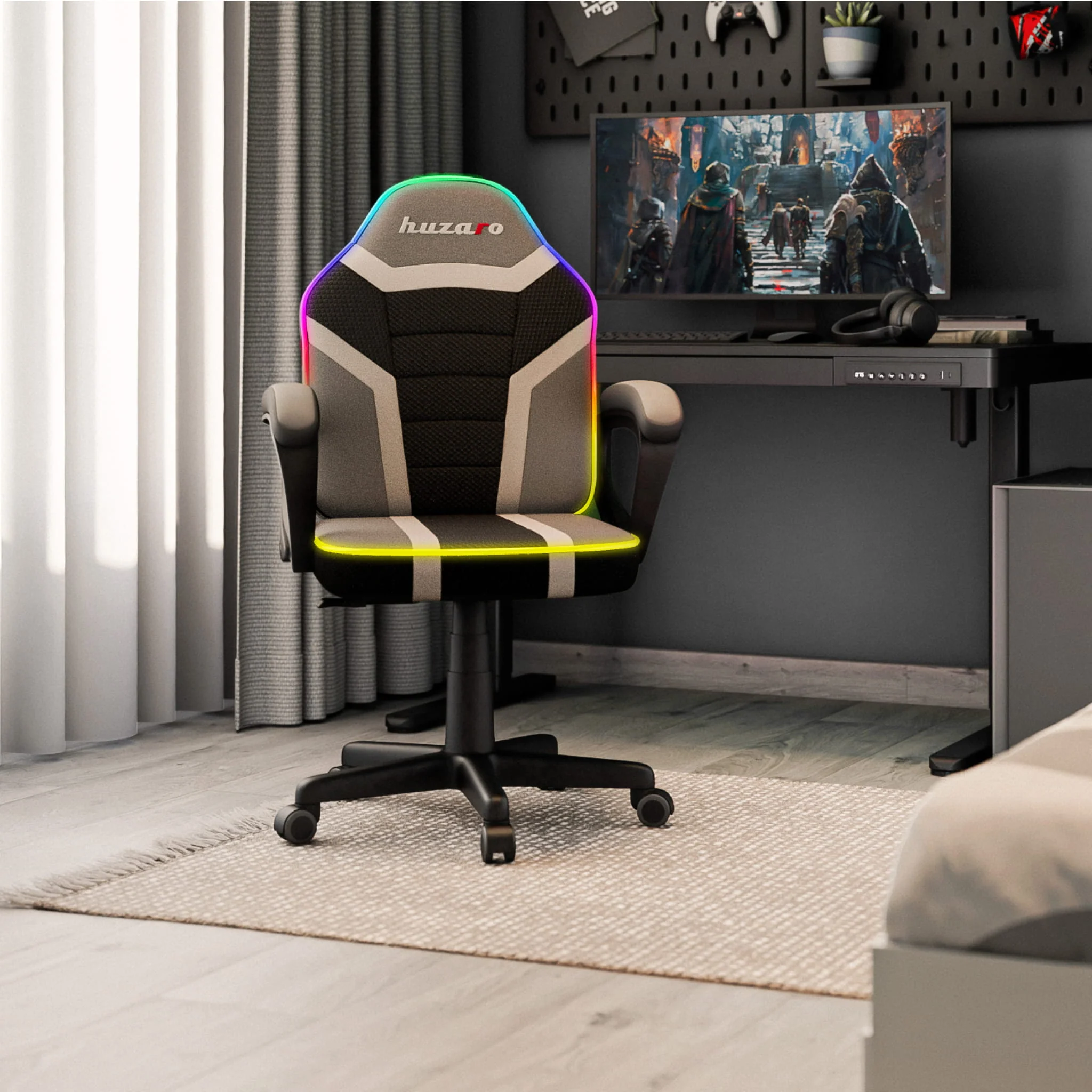 Fotel gamingowy dla dziecka Huzaro Ranger 1.0 RGB - Image 7