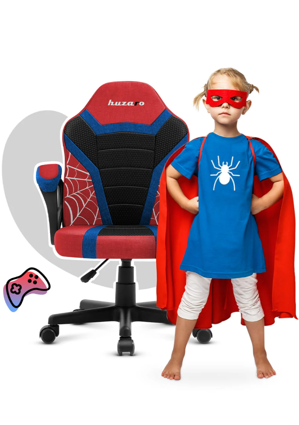 Fotel Gamingowy dla dziecka Huzaro Ranger 1.0 Spider Mesh - Image 3