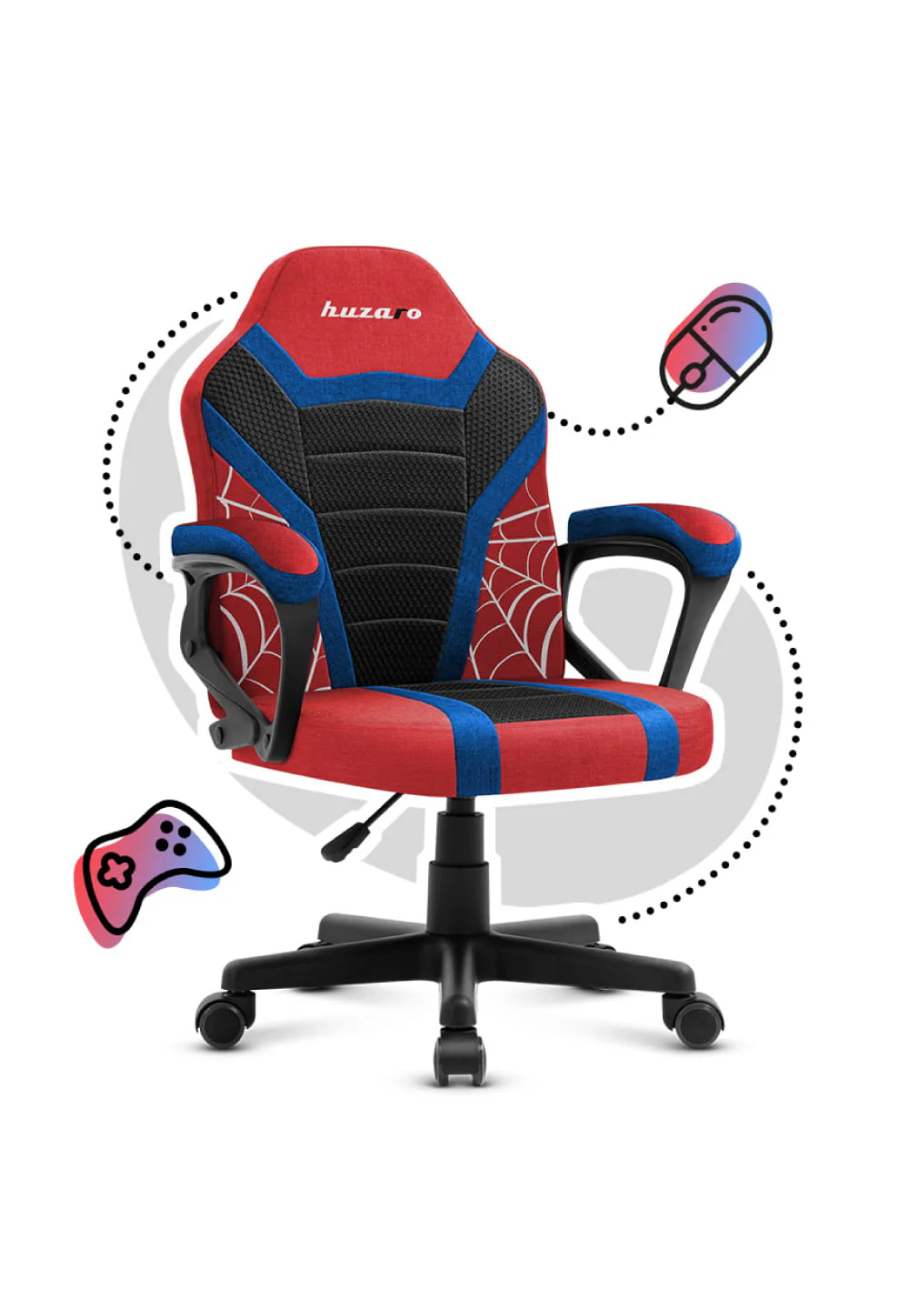 Fotel Gamingowy dla dziecka Huzaro Ranger 1.0 Spider Mesh - Image 7