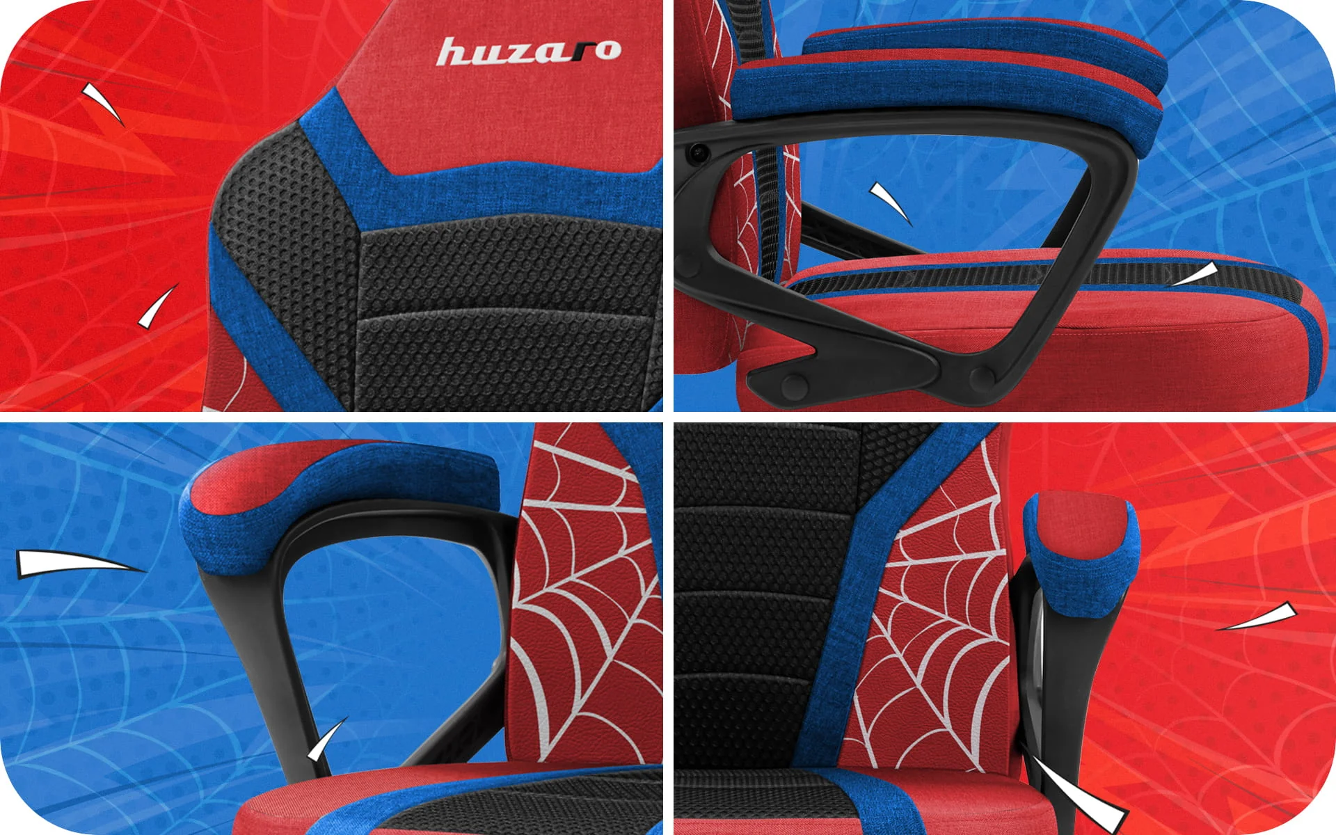 Fotel Gamingowy dla dziecka Huzaro Ranger 1.0 Spider Mesh OUTLET - Image 16