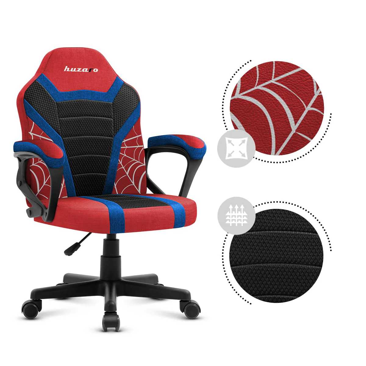 Fotel Gamingowy dla dziecka Huzaro Ranger 1.0 Spider Mesh OUTLET - Image 6