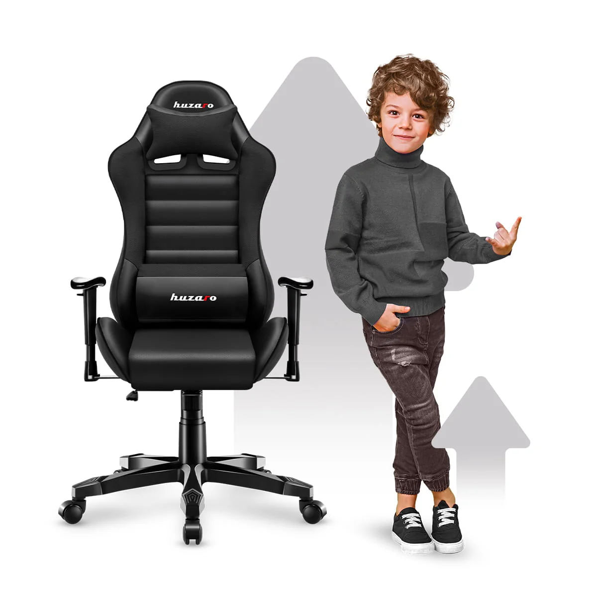 Fotel Gamingowy dla dziecka Huzaro RANGER 6.0 Black - Image 8