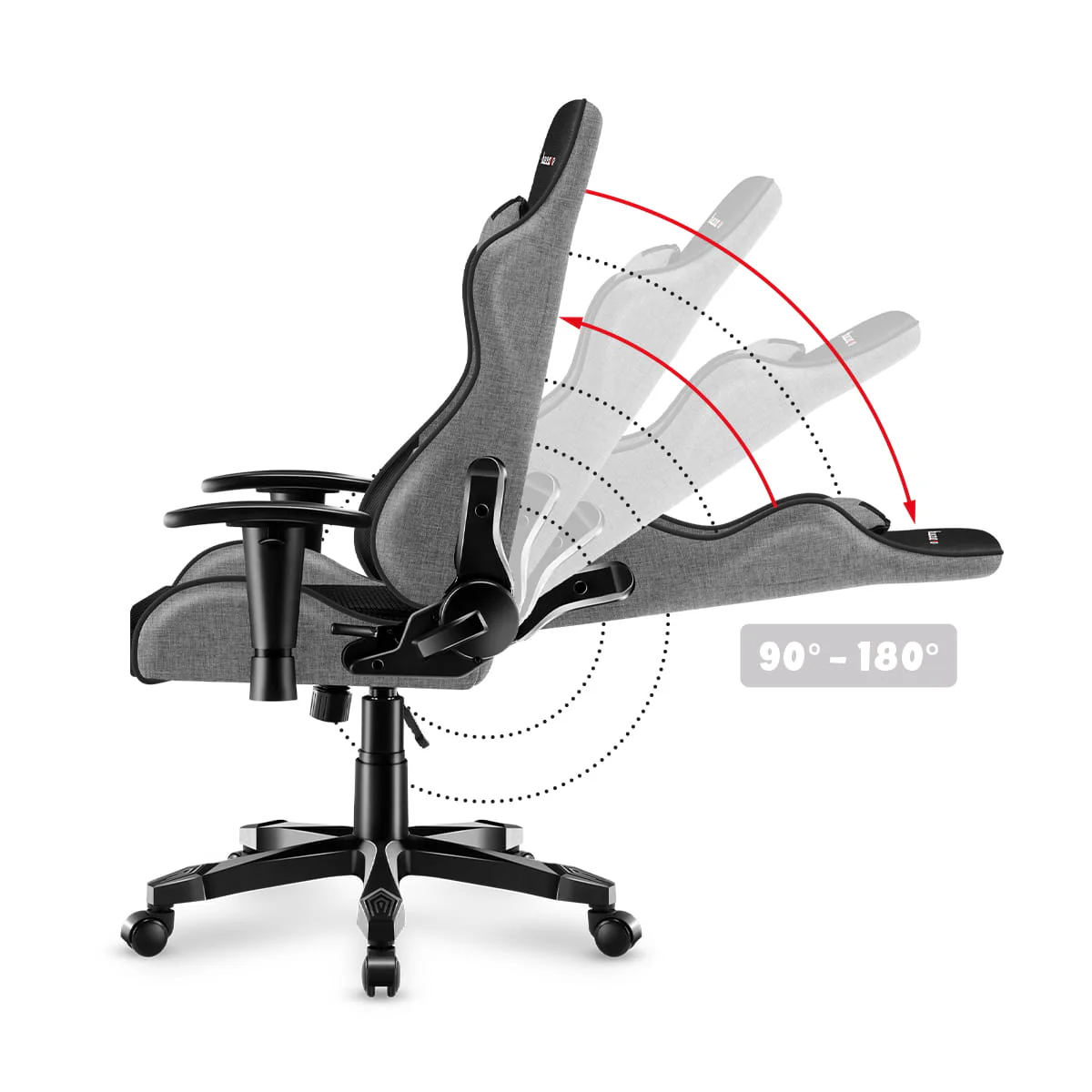 Fotel Gamingowy dla dziecka HUZARO RANGER 6.0 Grey Mesh OUTLET - Image 12