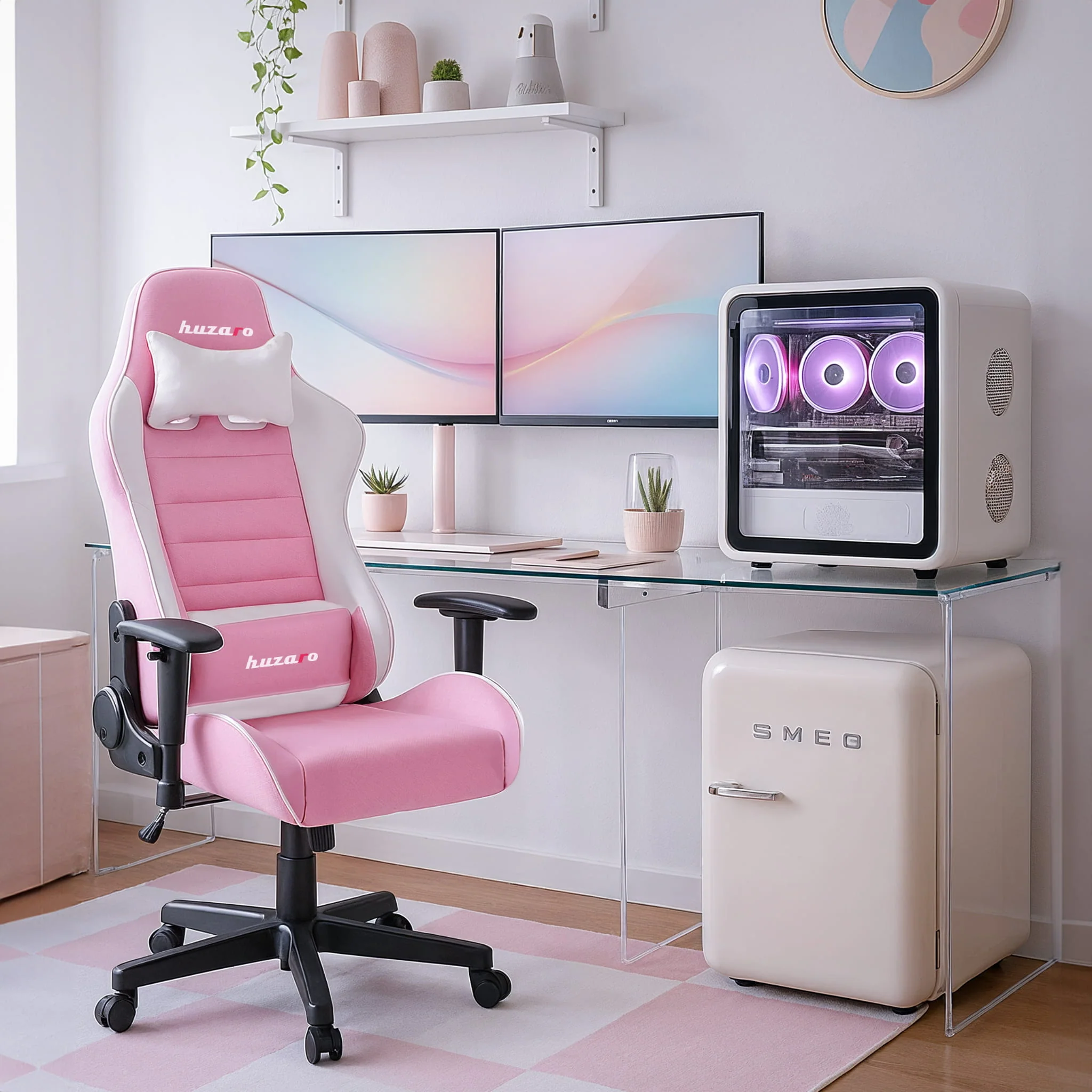 Fotel Gamingowy dla dziecka Huzaro RANGER 6.0 Pink - Image 5