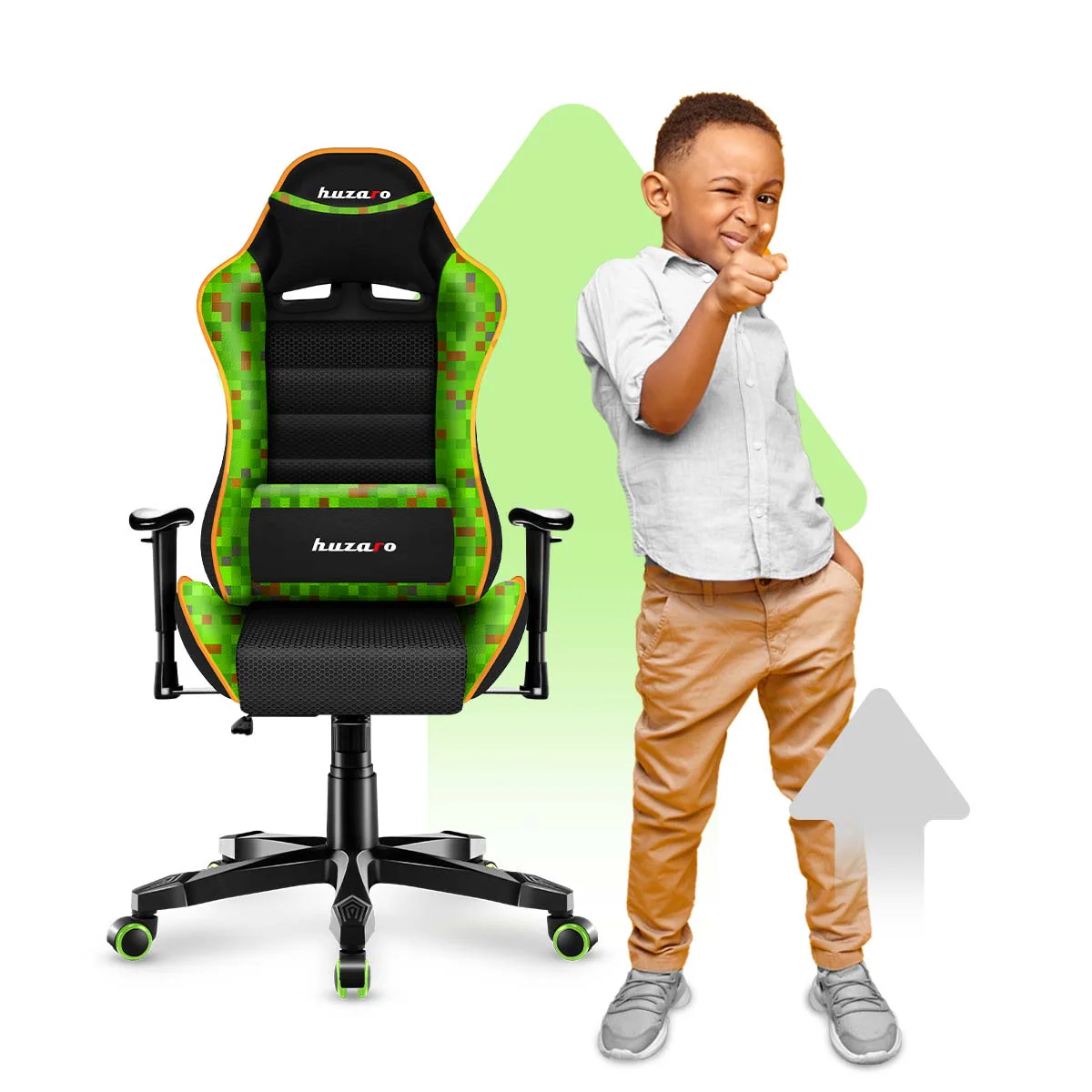 Fotel Gamingowy dla dziecka HUZARO RANGER 6.0 Pixel Mesh - Image 8