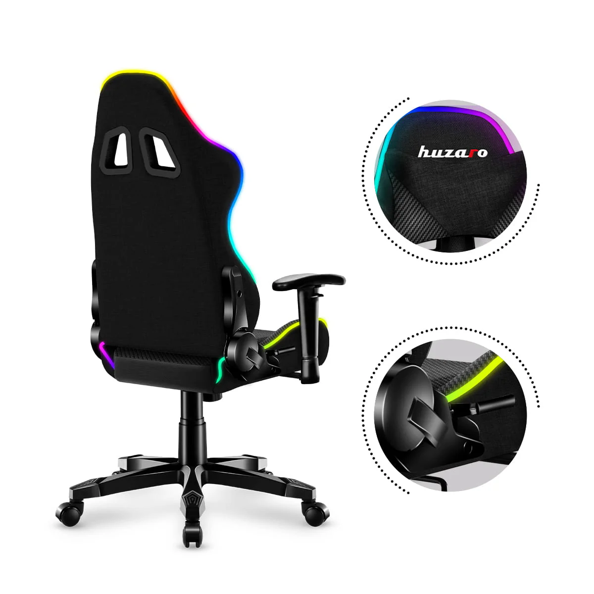 Fotel Gamingowy dla dziecka HUZARO RANGER 6.0 RGB Mesh OUTLET - Image 11