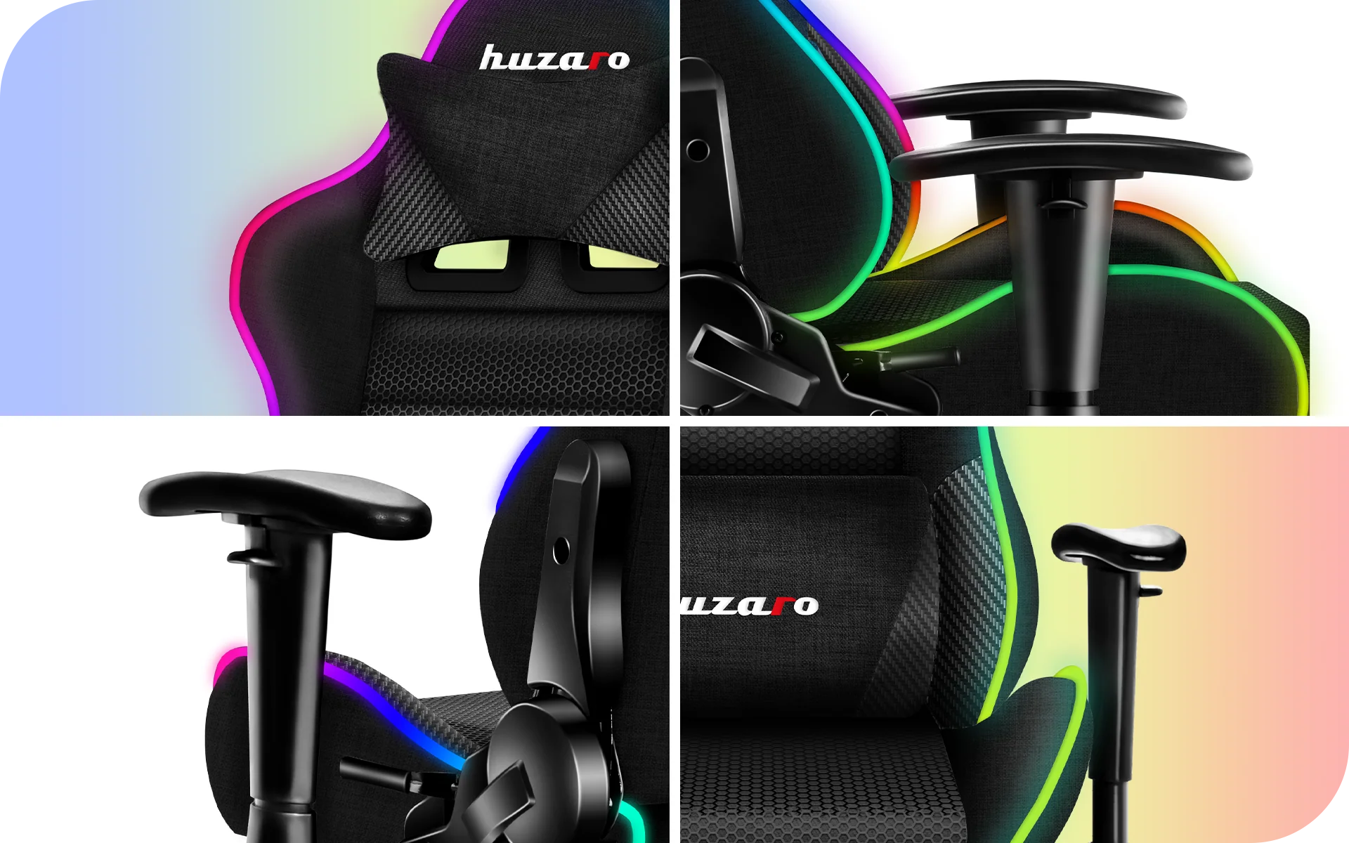 Fotel Gamingowy dla dziecka HUZARO RANGER 6.0 RGB Mesh OUTLET - Image 16