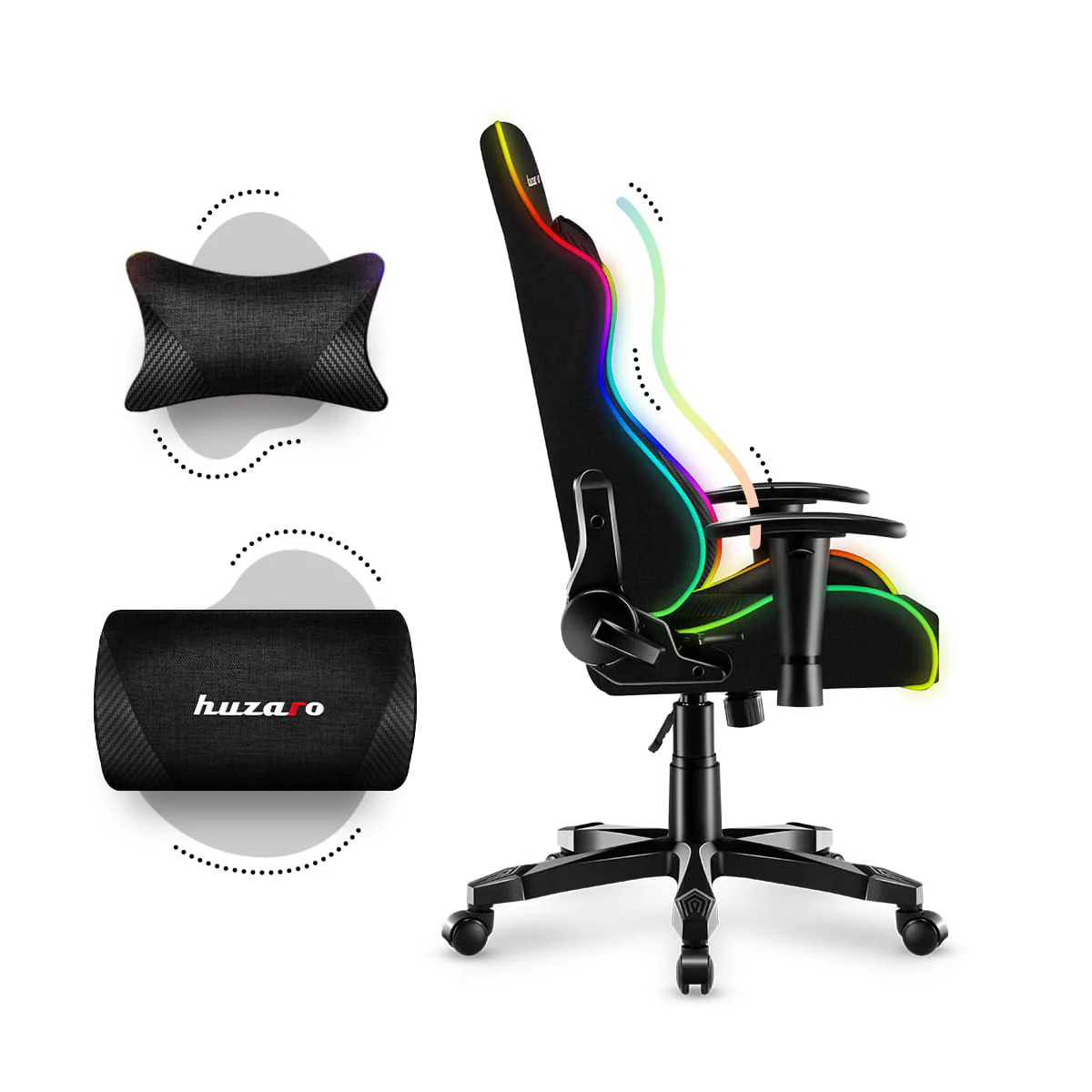 Fotel Gamingowy dla dziecka HUZARO RANGER 6.0 RGB Mesh OUTLET - Image 9