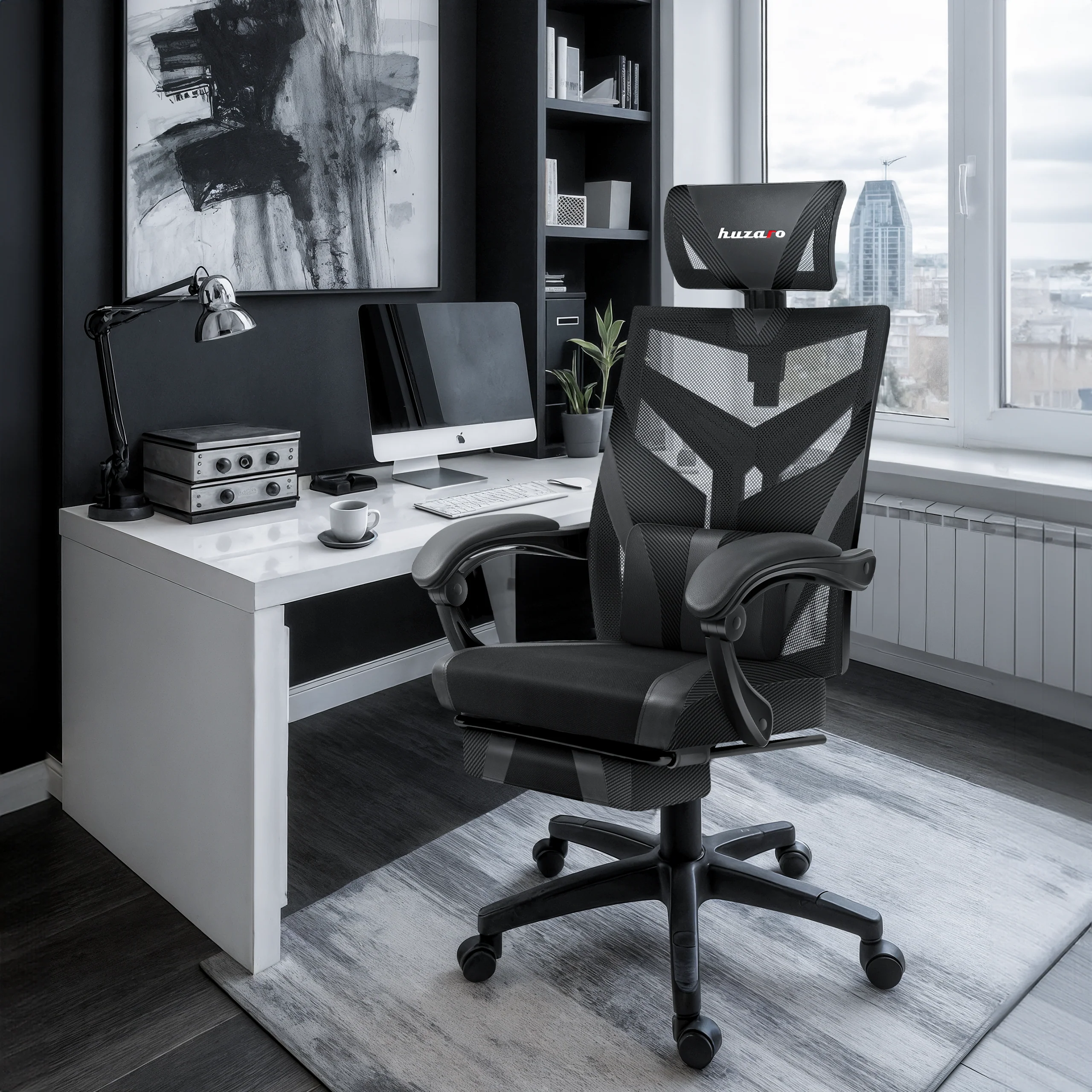 Fotel Gamingowy HUZARO COMBAT 5.0 Black - Image 4