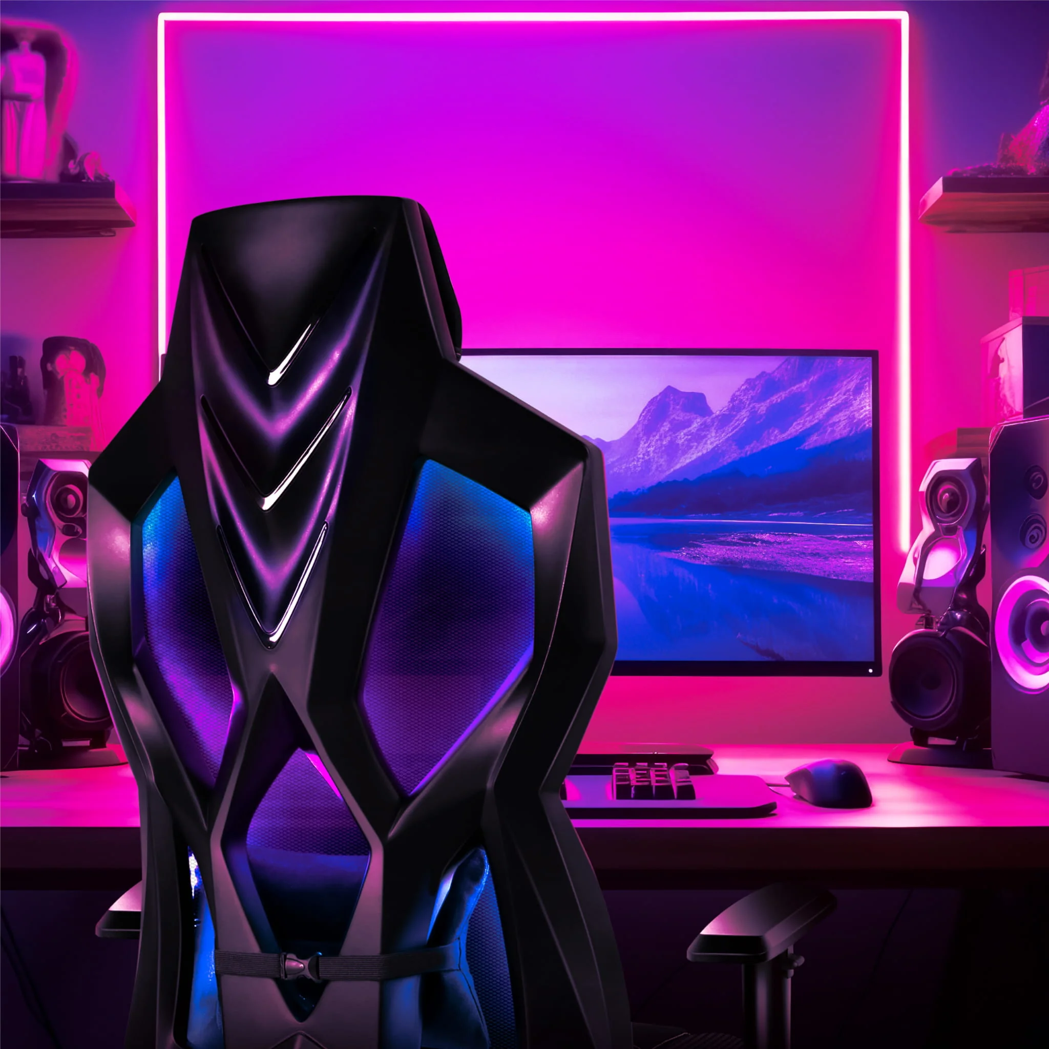 Fotel Gamingowy Huzaro COMBAT 6.2 Black RGB - Image 7