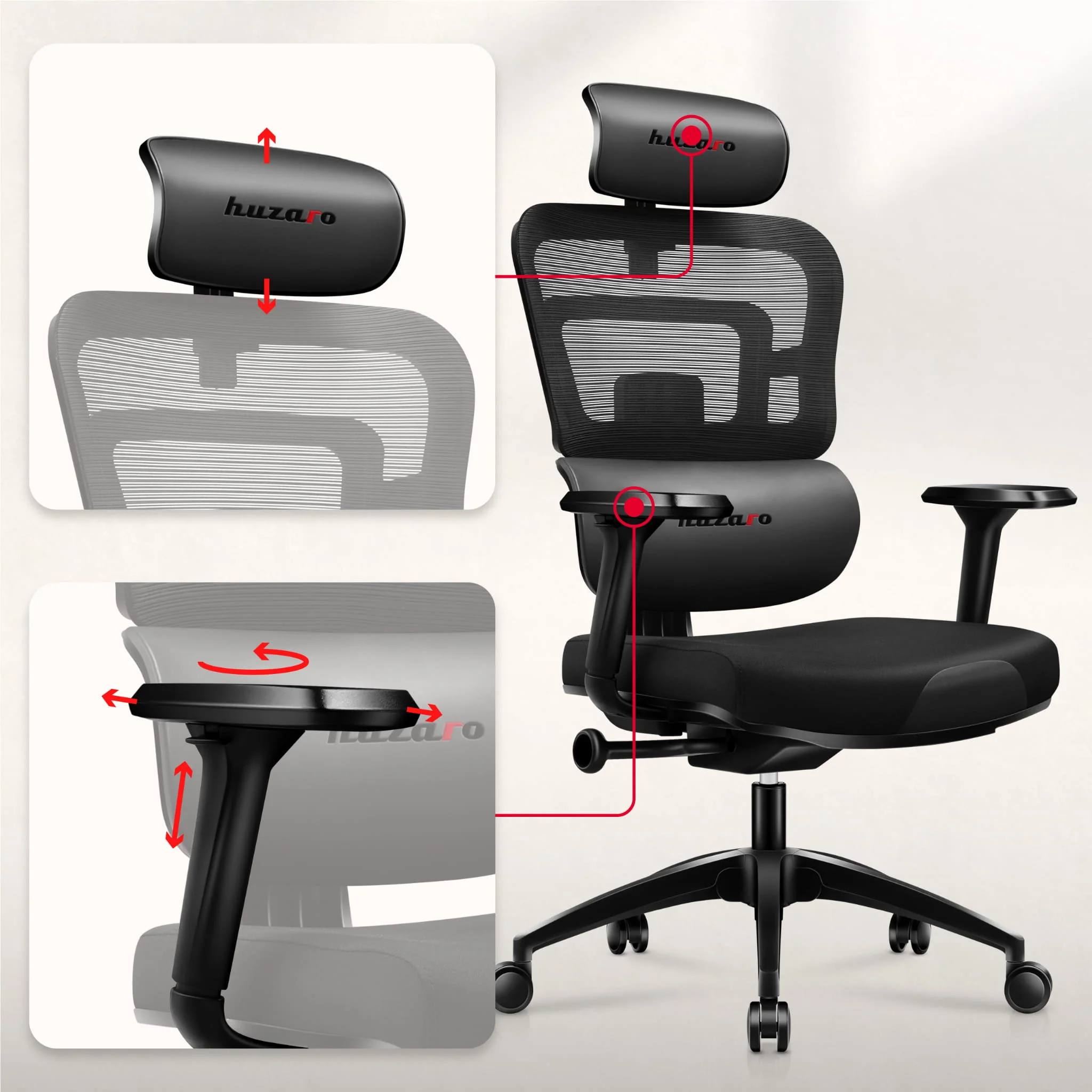 Fotel Gamingowy Huzaro Combat 7.0 Black - Image 16