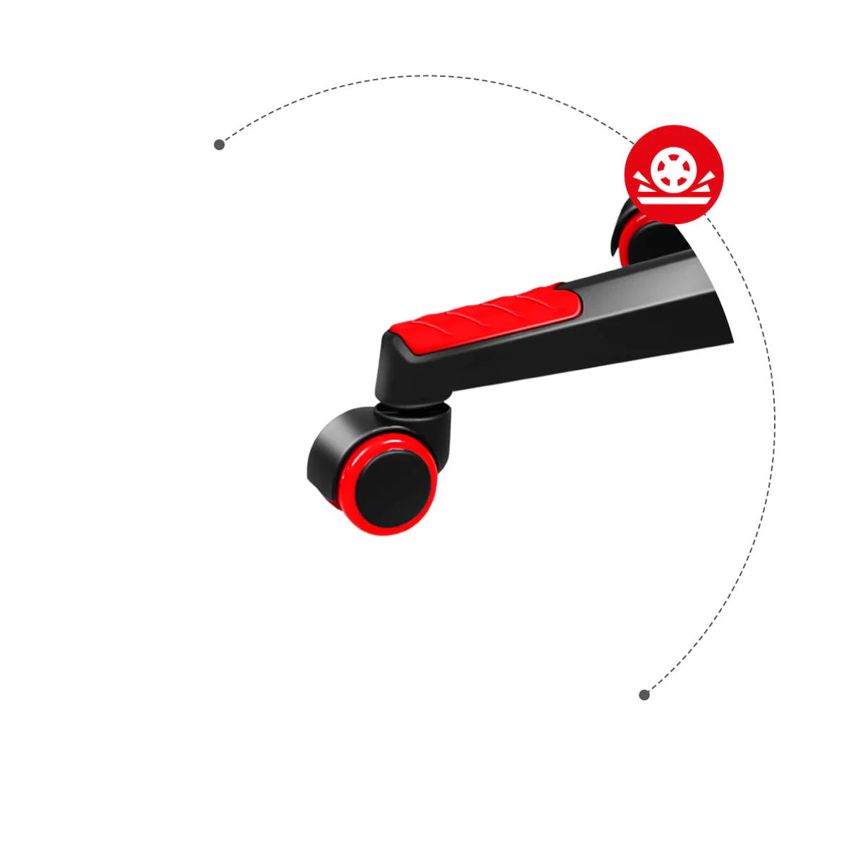 Fotel Gamingowy HUZARO FORCE 2.5 Red Mesh OUTLET - Image 12