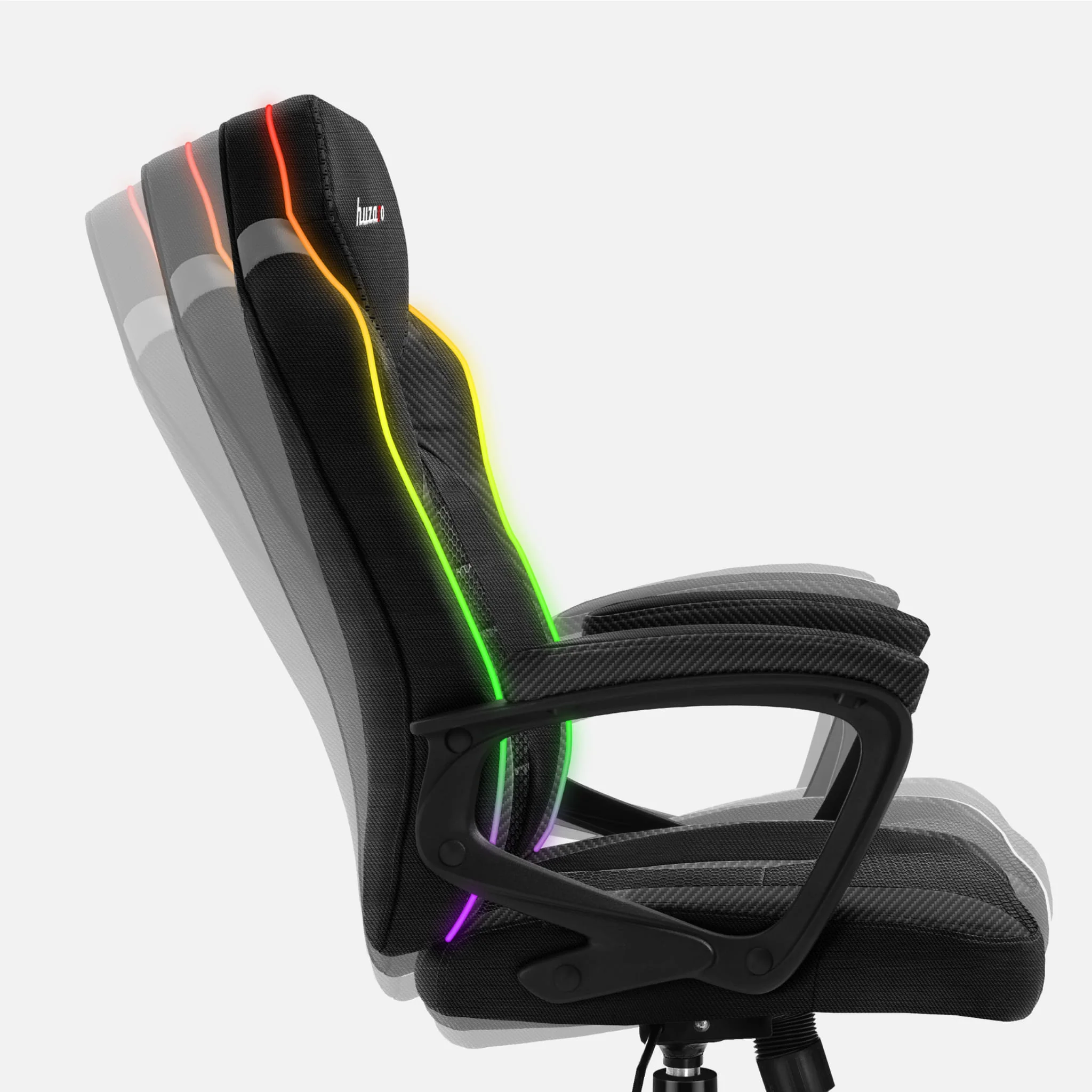 Fotel Gamingowy Huzaro Force 2.5 RGB Carbon Mesh - Image 10