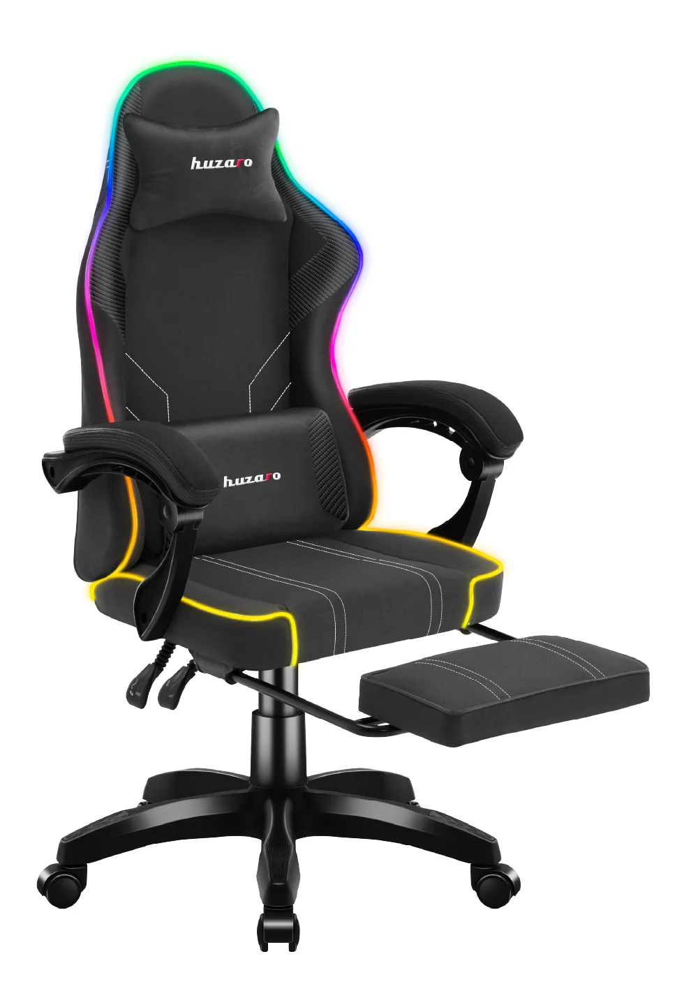 Fotel gamingowy Huzaro Force 3.7 RGB Black - Image 10