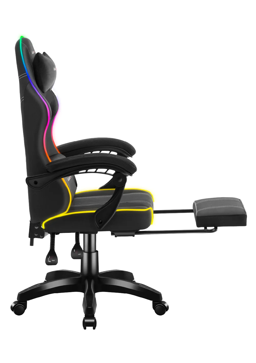 Fotel gamingowy Huzaro Force 3.7 RGB Black - Image 12